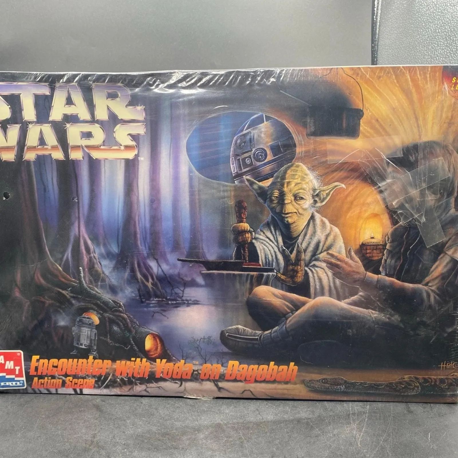 Product image for Star Wars Encounter with Yoda on Dagobah Action Scene AMT ERTL Model Kit - NEW