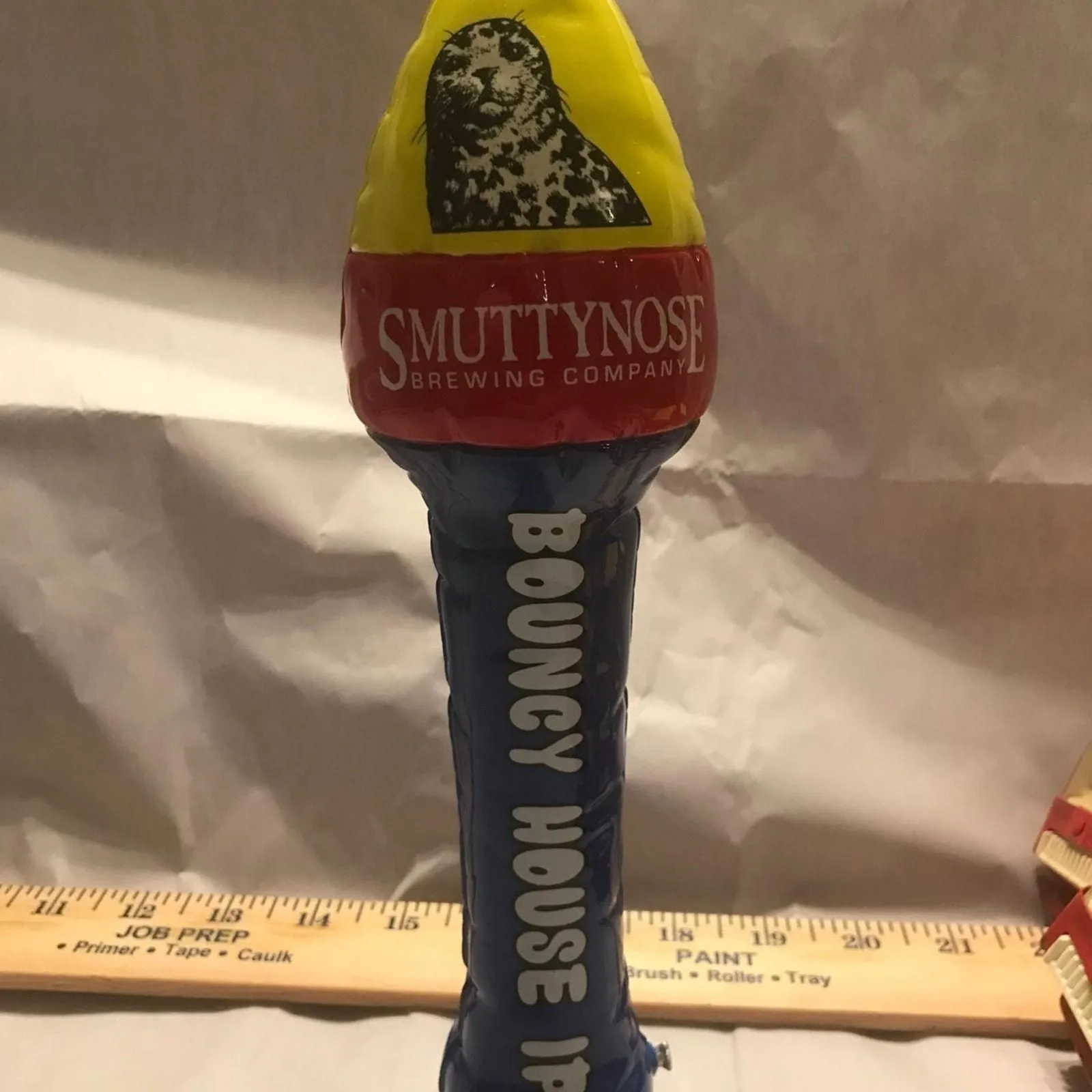 Product image for Smuttynose Brewing Bouncy House IPA Beer Tap Handle Pub Sea Lion Seal (C1)