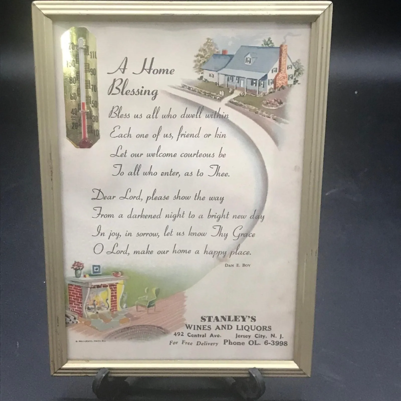 Product image for 1950s advertising thermometer (A2)