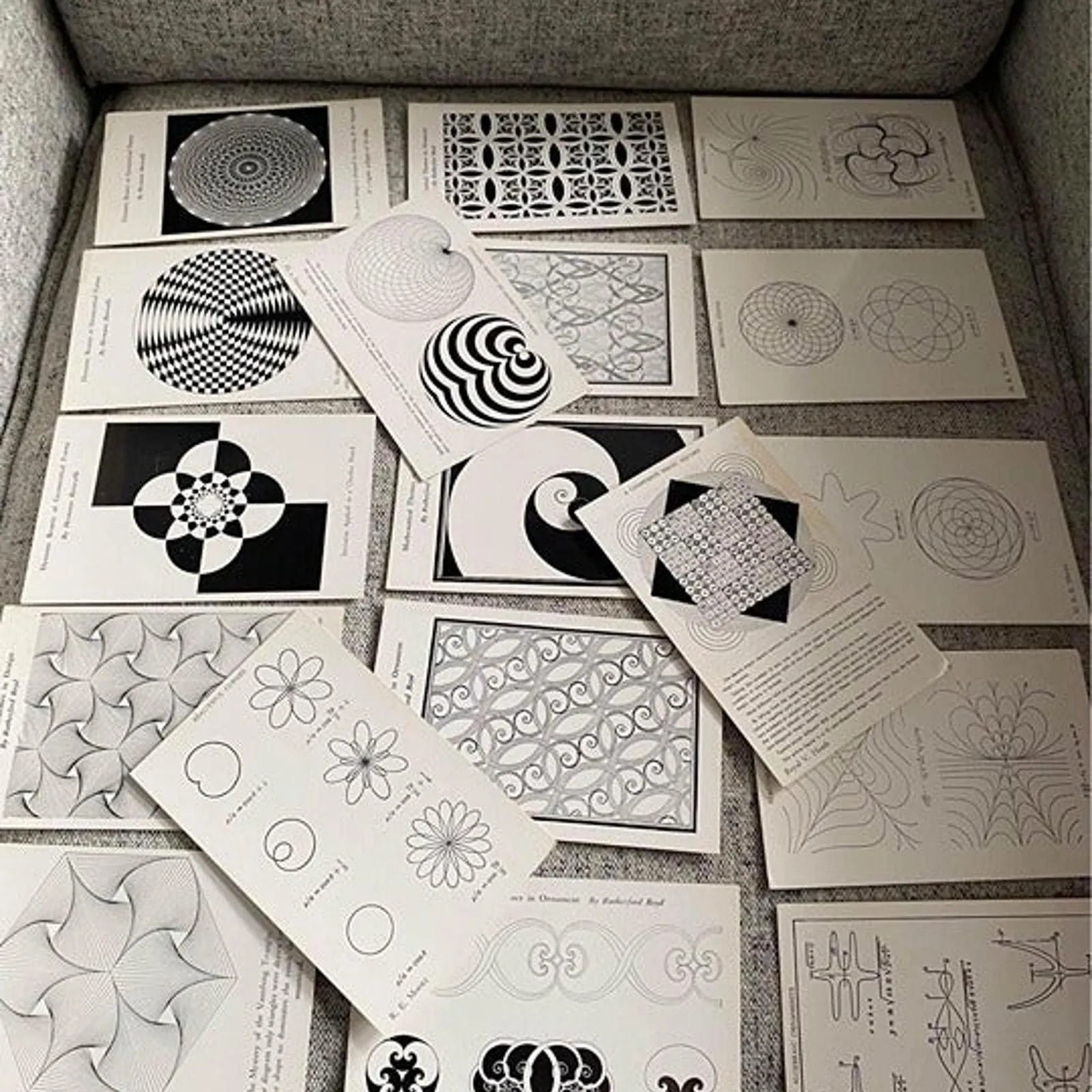 Product image for Vintage Set Of Pictorial Mathematics Post Cards Series B