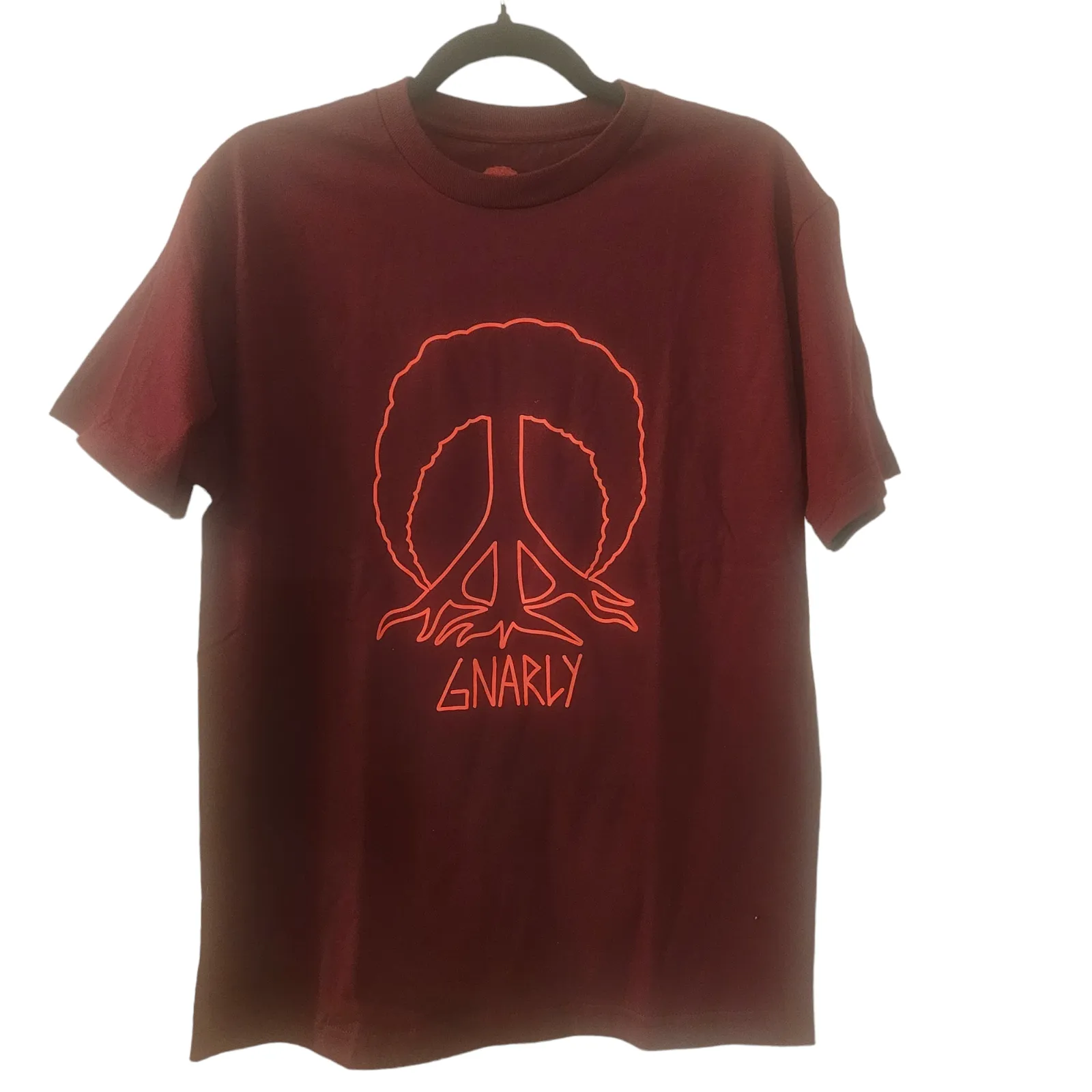 Product image for Gnarly Men's Burgundy T-Shirt--Medium