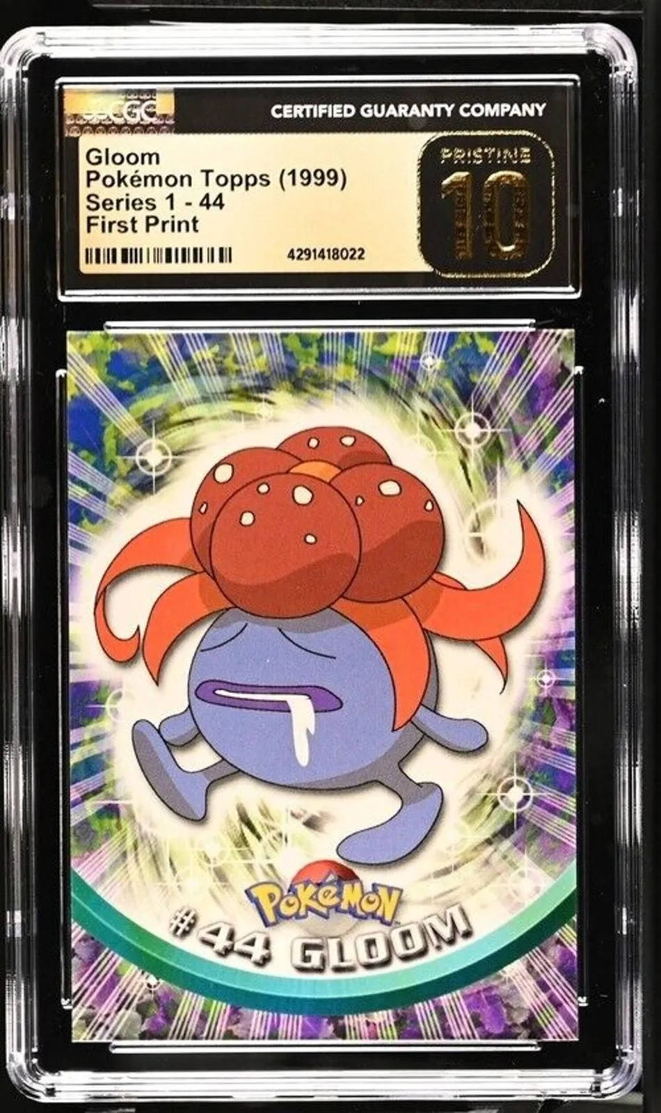 Product image for Gloom Pokémon Topps 1999 Series 1 - 44 First Print CGC Pristine 10
