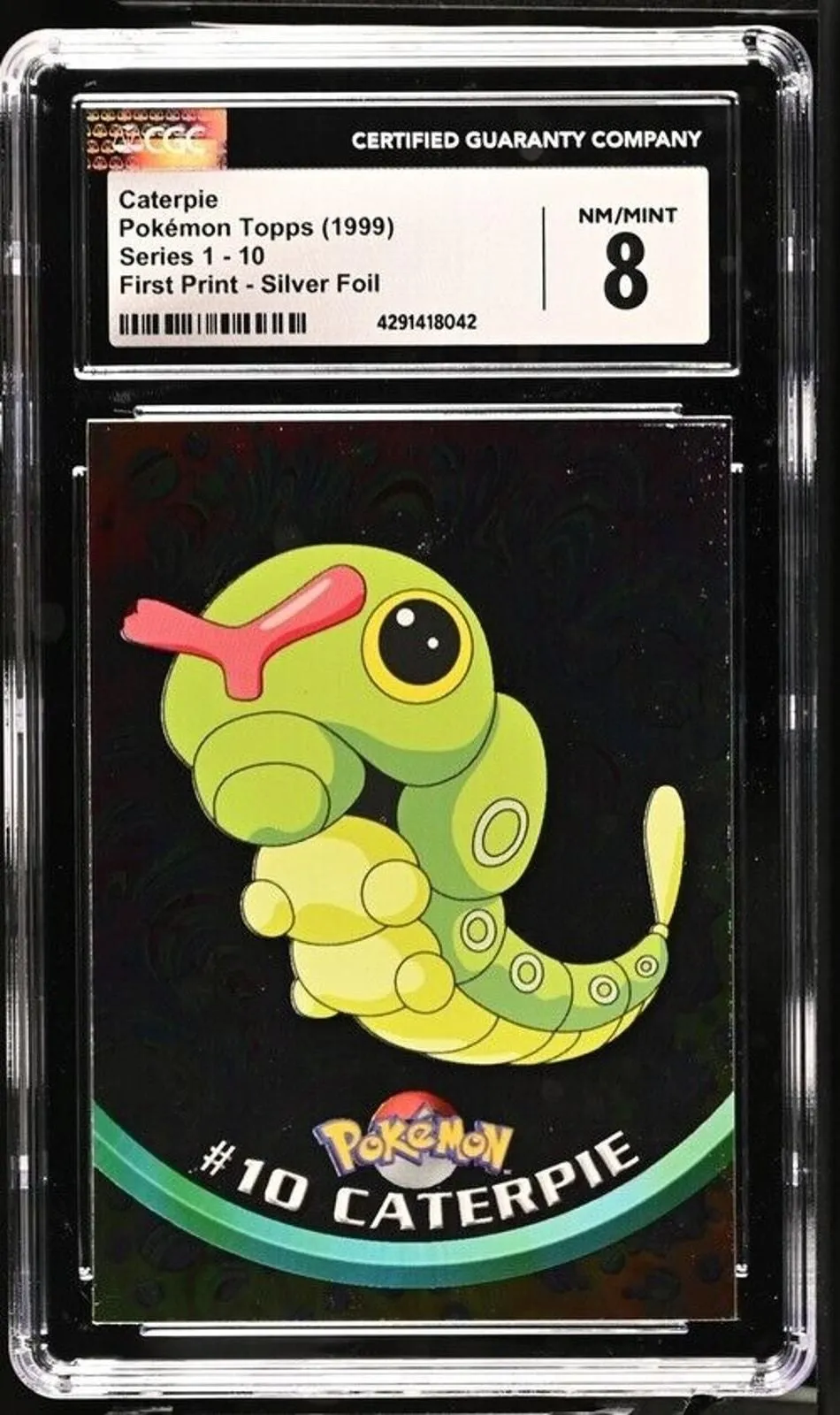 Product image for Pokemon Topps 1st Print Silver Foil CGC 9 Caterpie