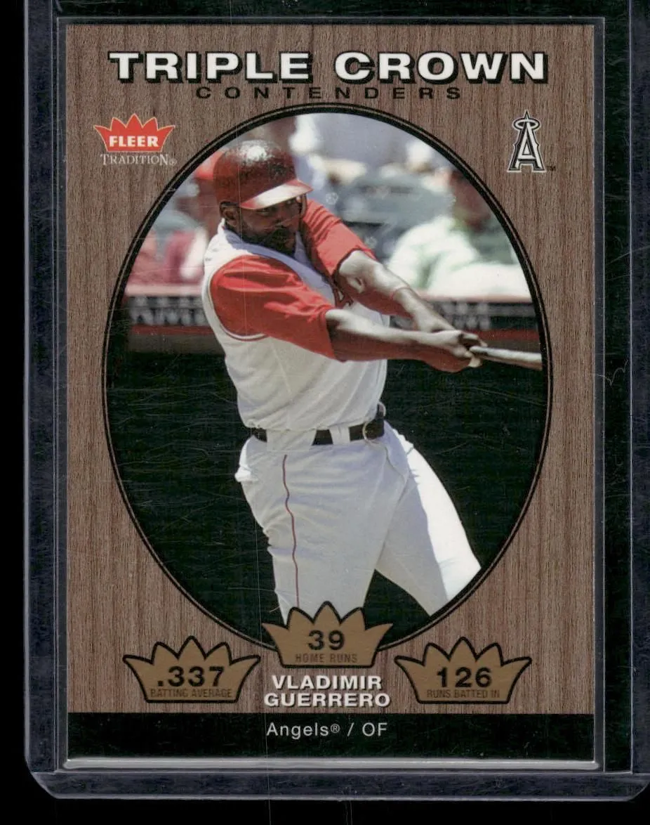 Product image for 2006 Fleer Tradition #TC-9 Vladimir Guerrero Triple Crown Contenders Angels