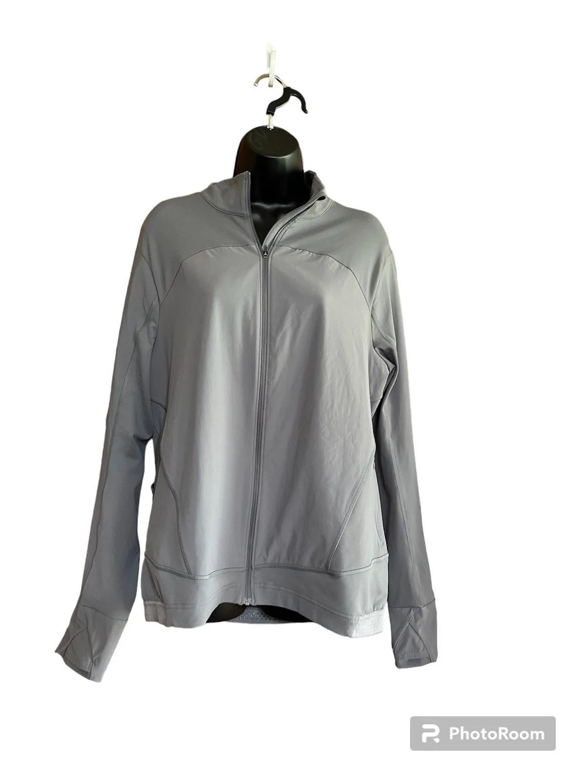 Product image for Duluth Trading Co Jacket Women's Small Gray Full Zip Stretch Athletic Breathable