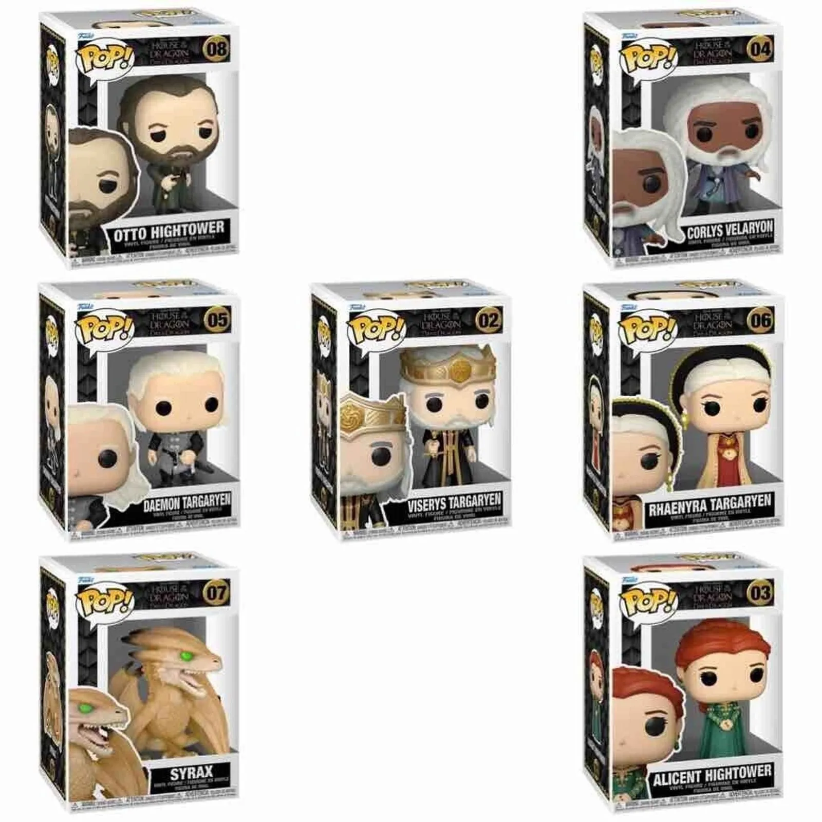 Product image for House Of The Dragon Funko Pop Set! 7 Figures