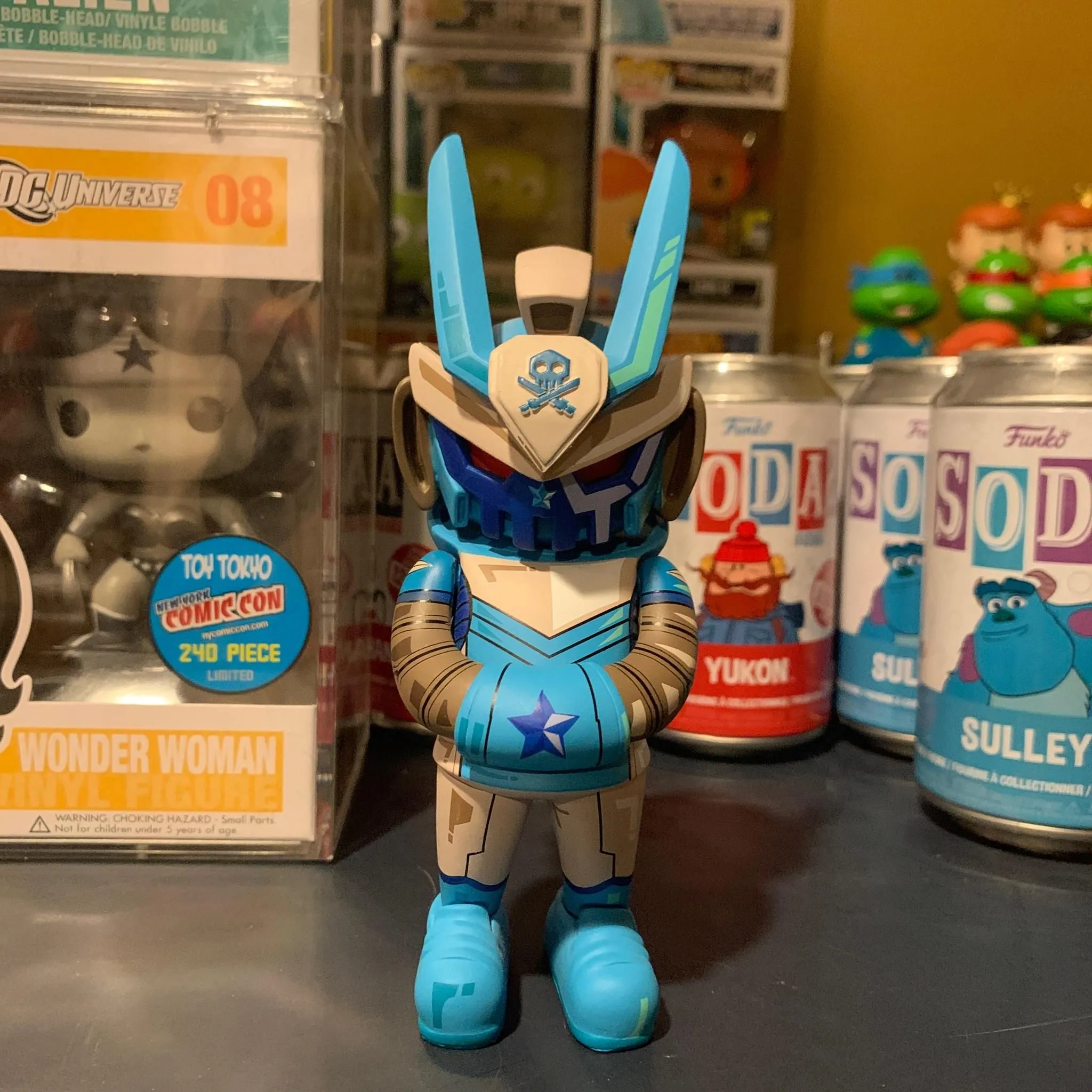 Product image for Brightstar Blue TEQ63 6" by The 3D Hero x Quiccs x Martian Toys