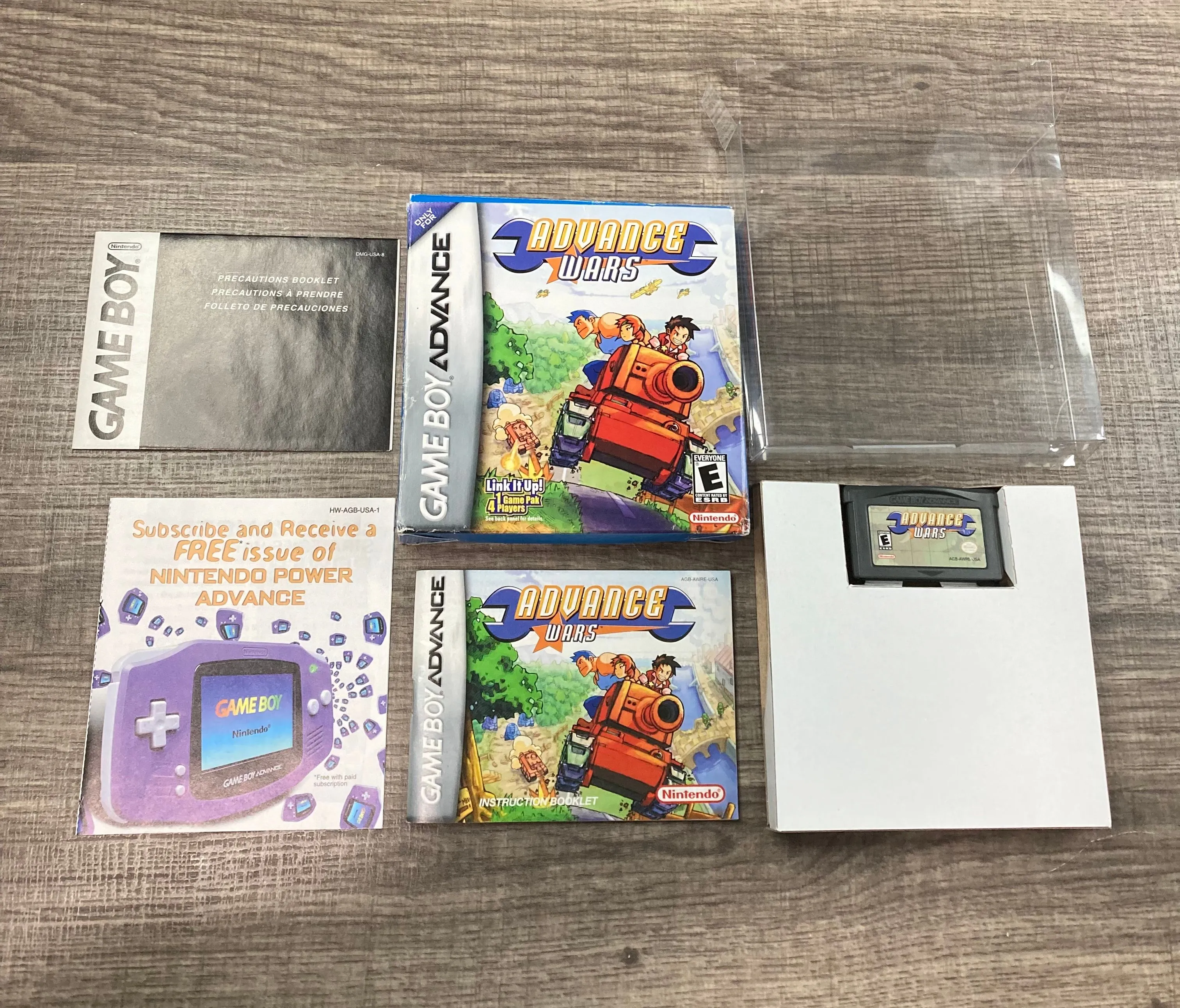 Product image for Advance wars game with box and manual for gba