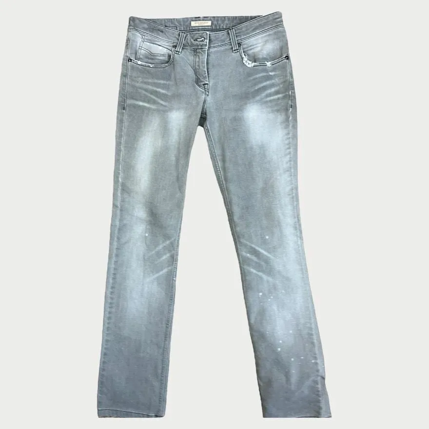 Product image for Burberry Brit |  Kensington Skinny Low-Rise Gray Jeans | 26