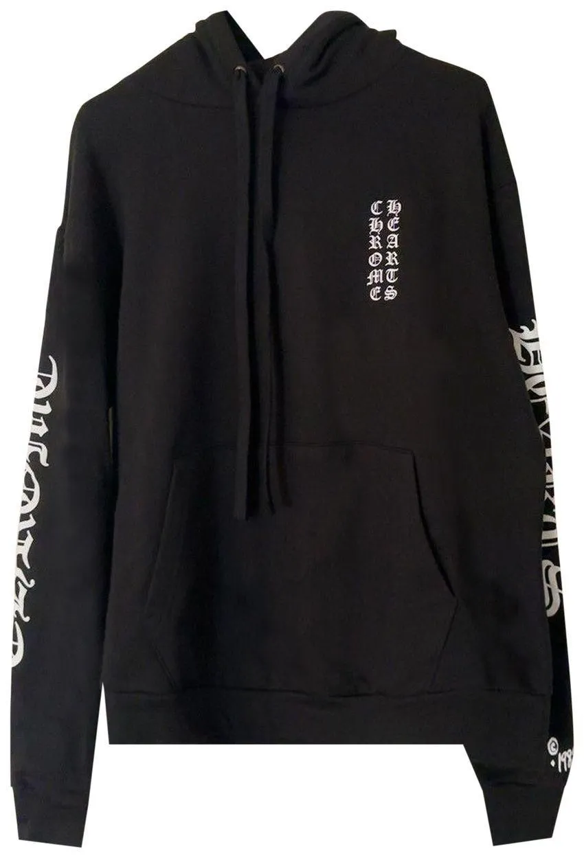 Product image for Chrome Hearts Navy Yellow Hoodie XXL 