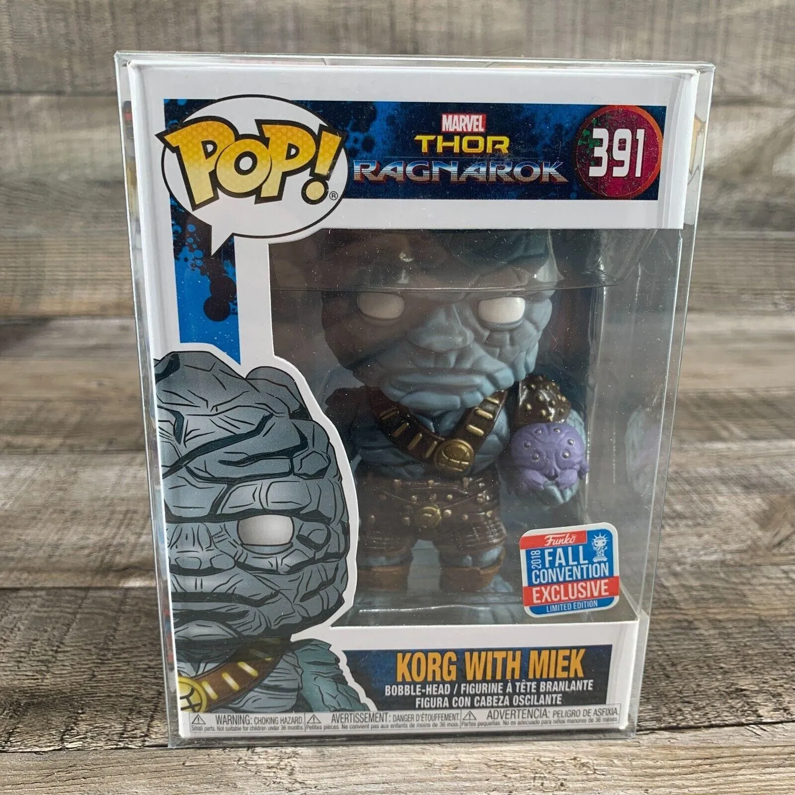 Product image for Funko Pop Korg with Miek #391 - Marvel Thor: Ragnarok
