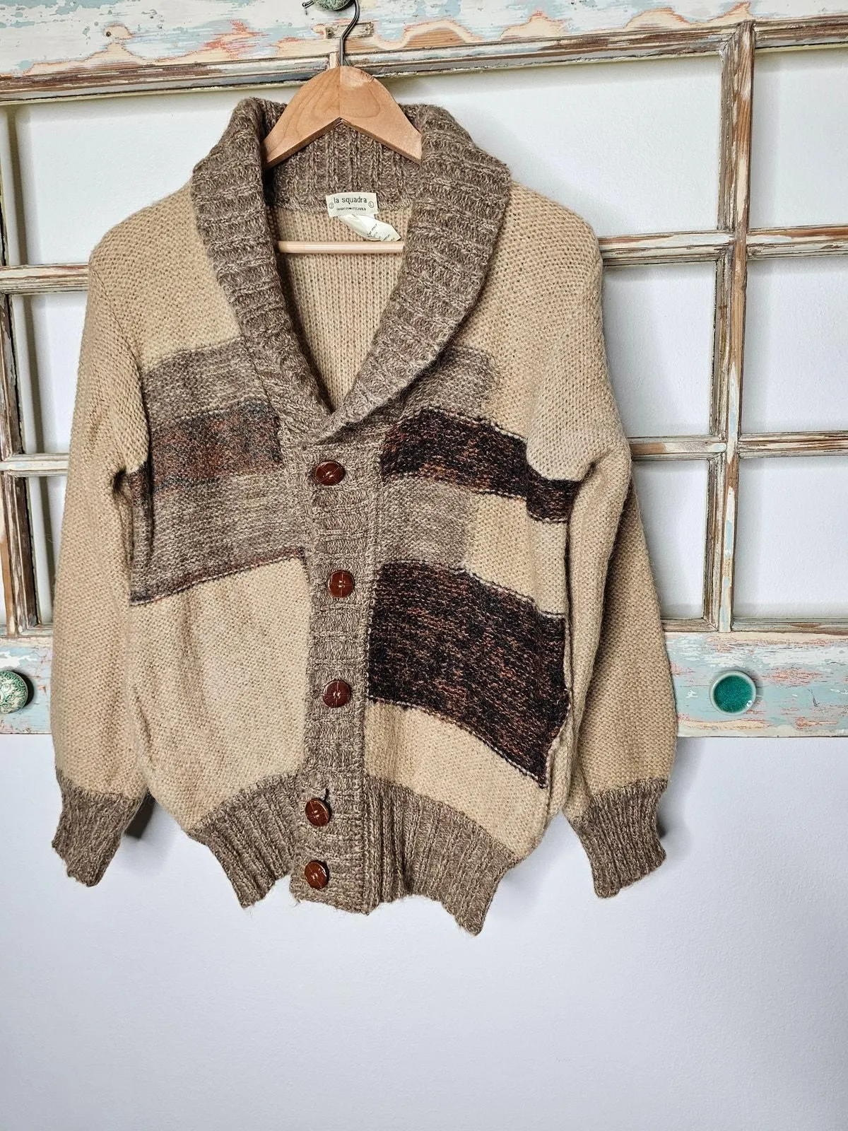 Product image for Vintage La Squadra Italian Made Button Up Cardigan Men's size Large