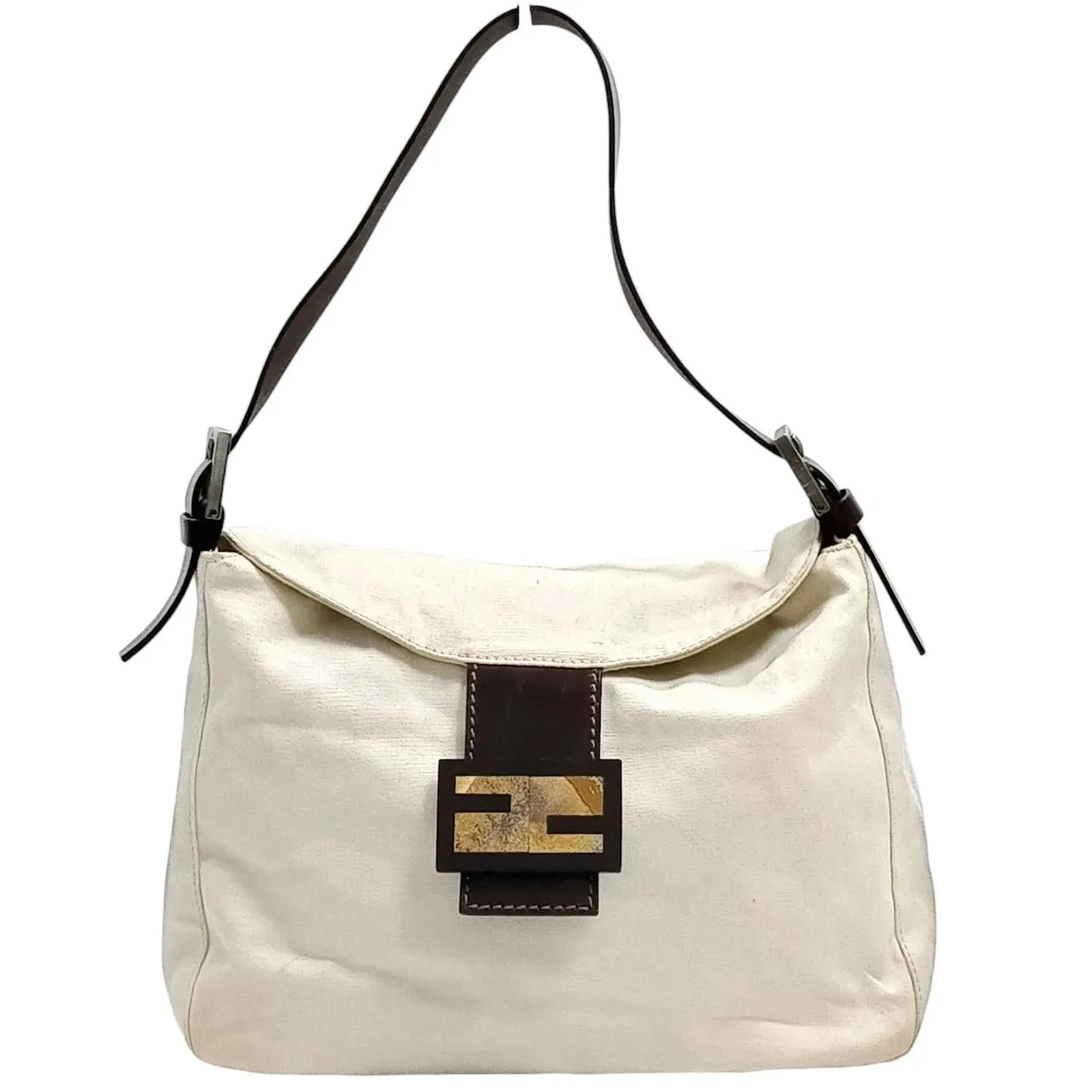 Product image for Fendi Natural Canvas Mama Baguette