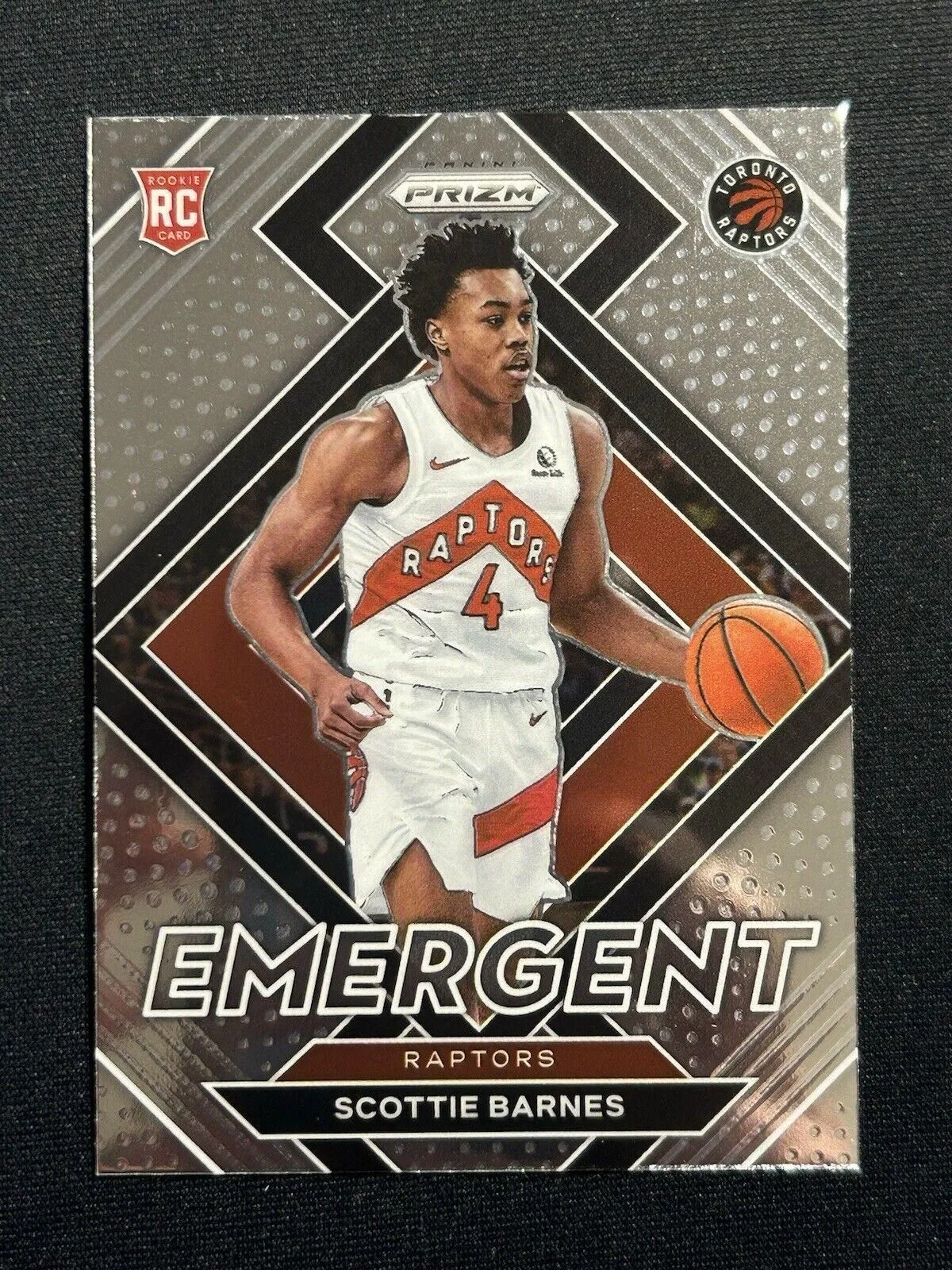 Product image for Scottie Barnes Rookie Emergent Prizm 2021-22 Insert Basketball Card 13