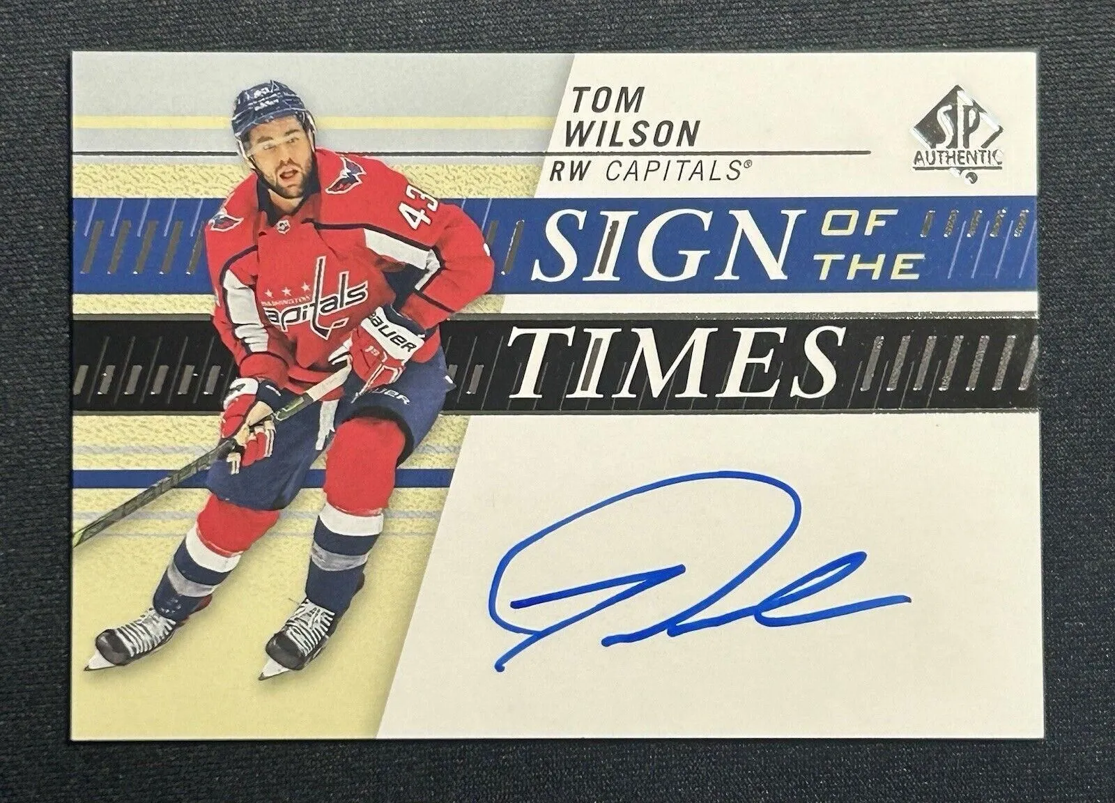 Product image for Tom Wilson Sign Of The Times Autograph 2019-20 SP Authentic Hockey Card