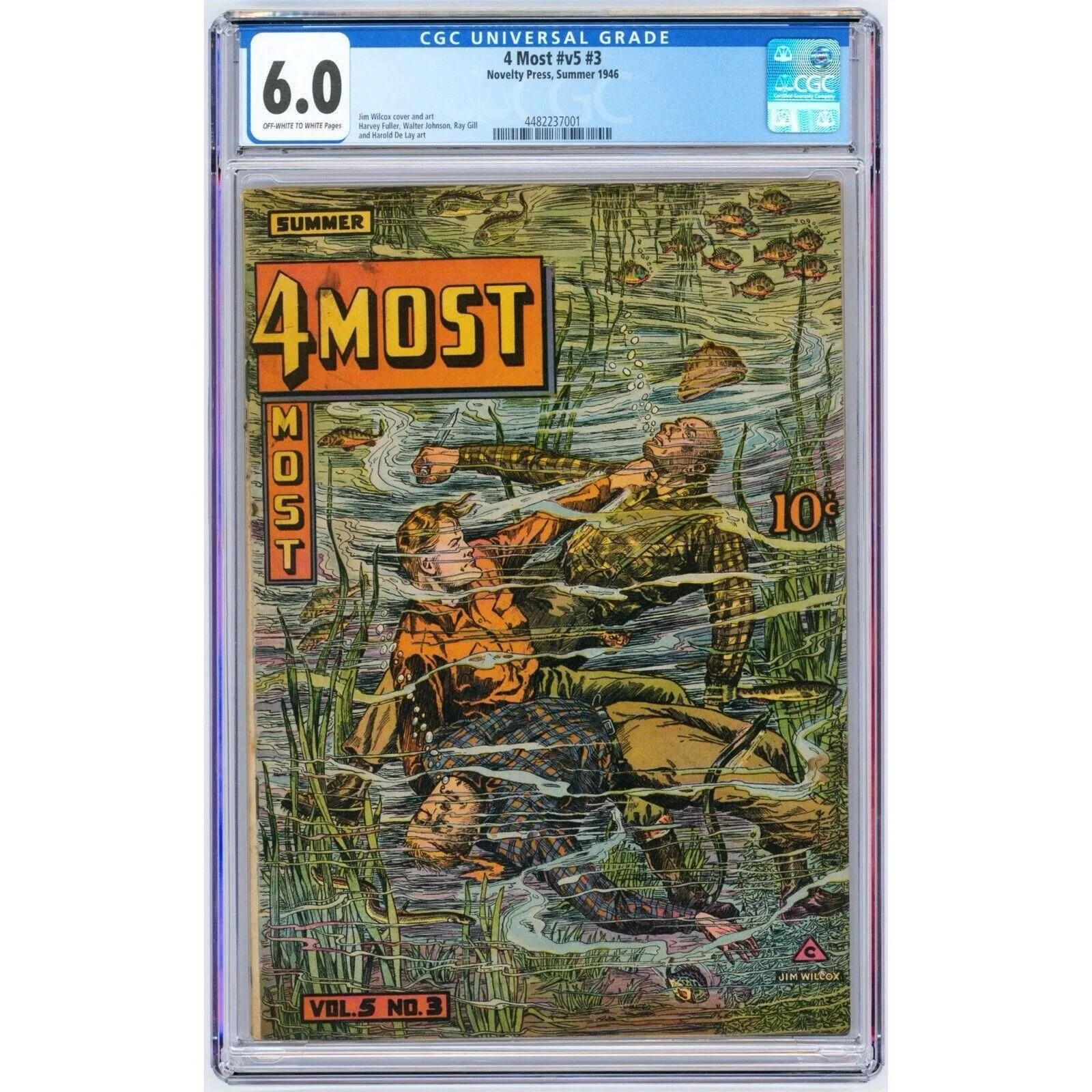 Product image for 4 Most #v5 #3 1946 Novelty Press CGC 6.0 [Pre-code Crime] Jim Wilcox cover
