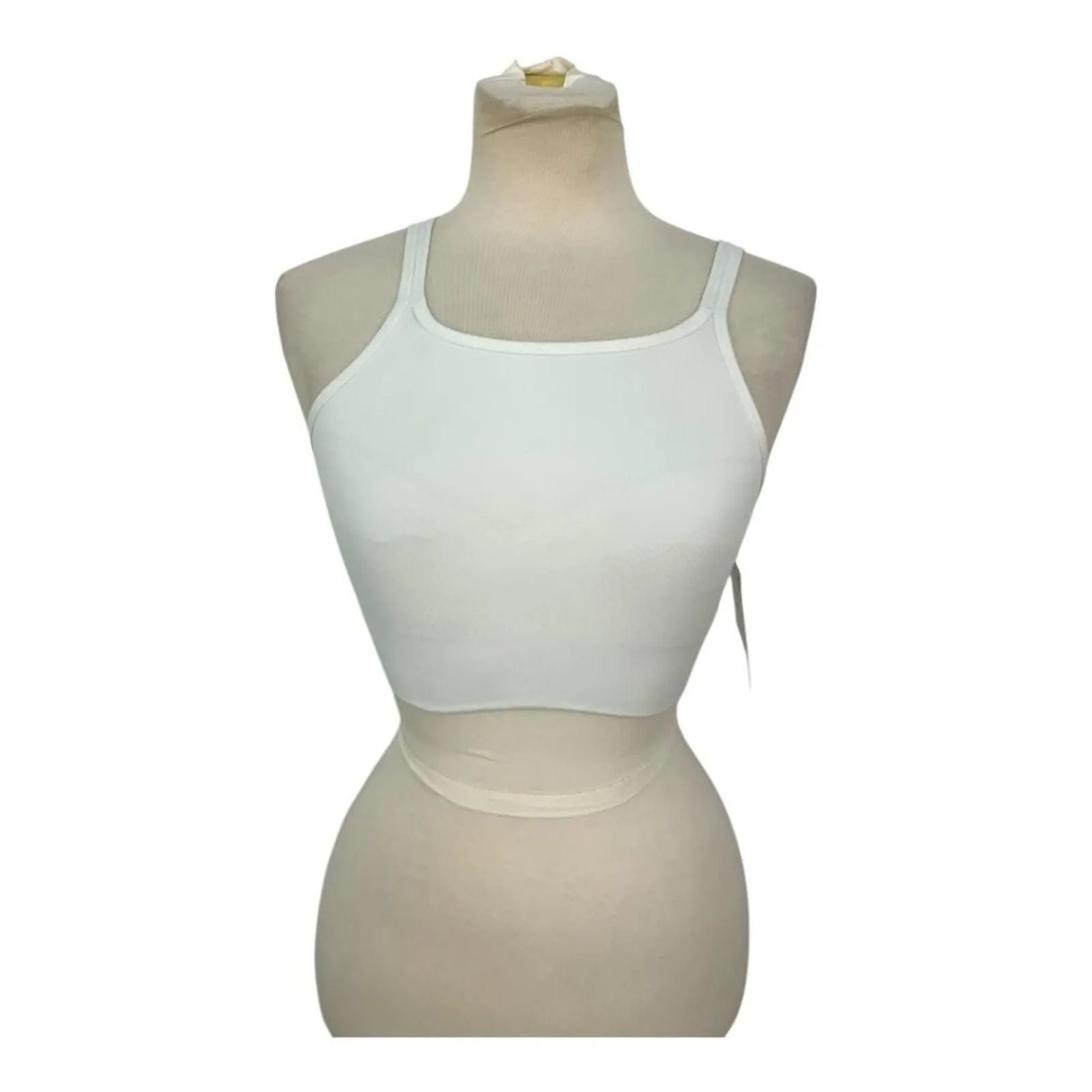 Product image for Z by Zella Seamless Strappy Sports Bra White Size Medium NWT $17 MSRP
