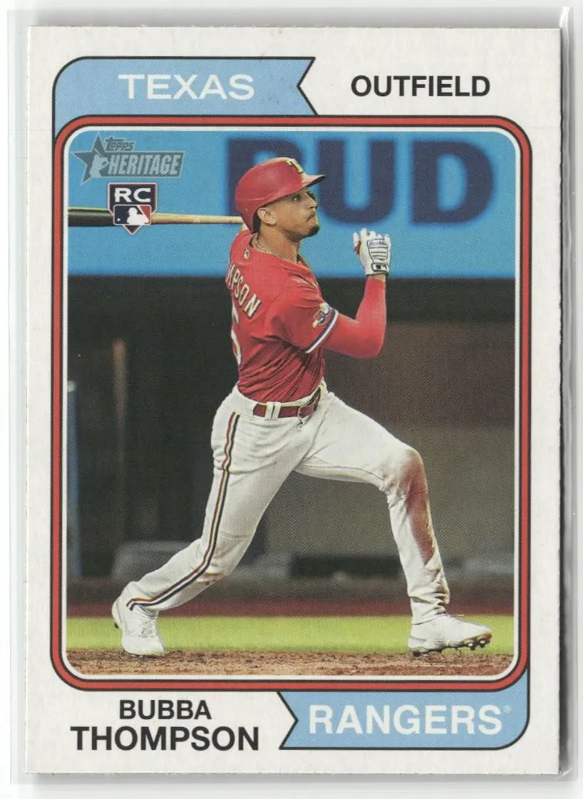Product image for 2023 Topps Heritage #157 Bubba Thompson