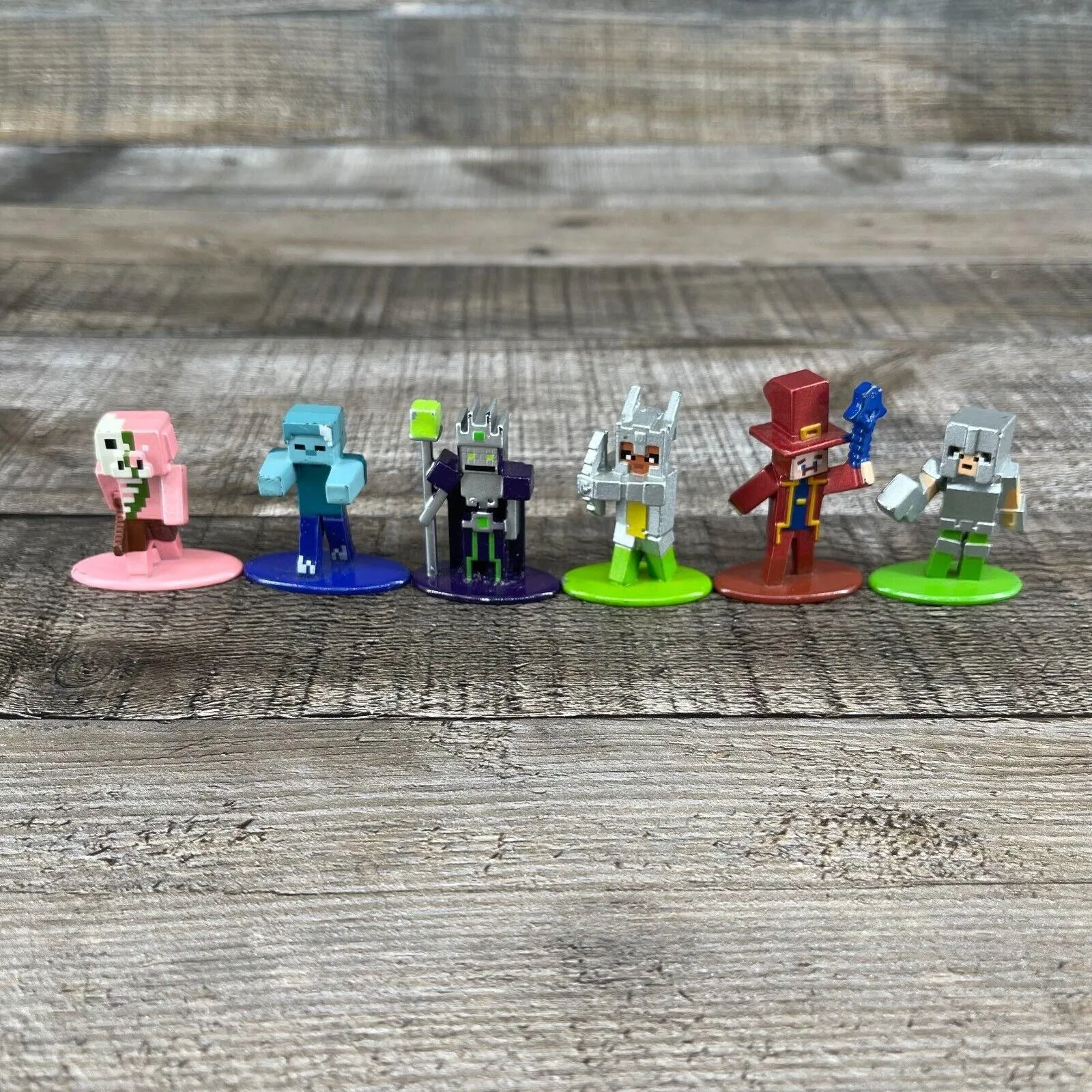 Product image for Minecraft Mojang Jada Toys Die-Cast Metal Mini Figures Figurines Lot
