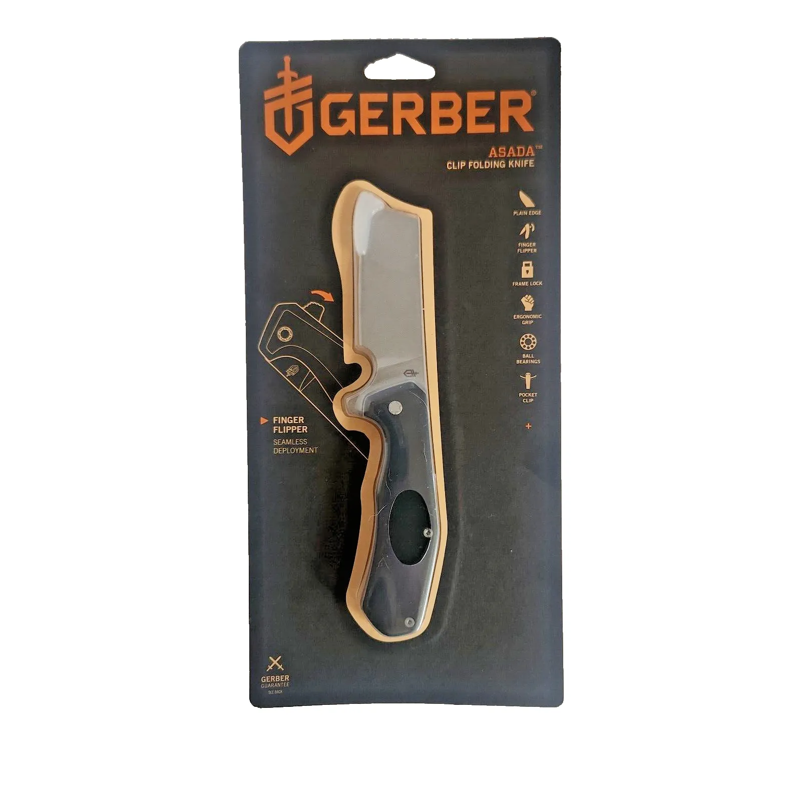 Product image for Gerber - Asada Clip Folding Knife with Finger Flipper Seamless Deployment