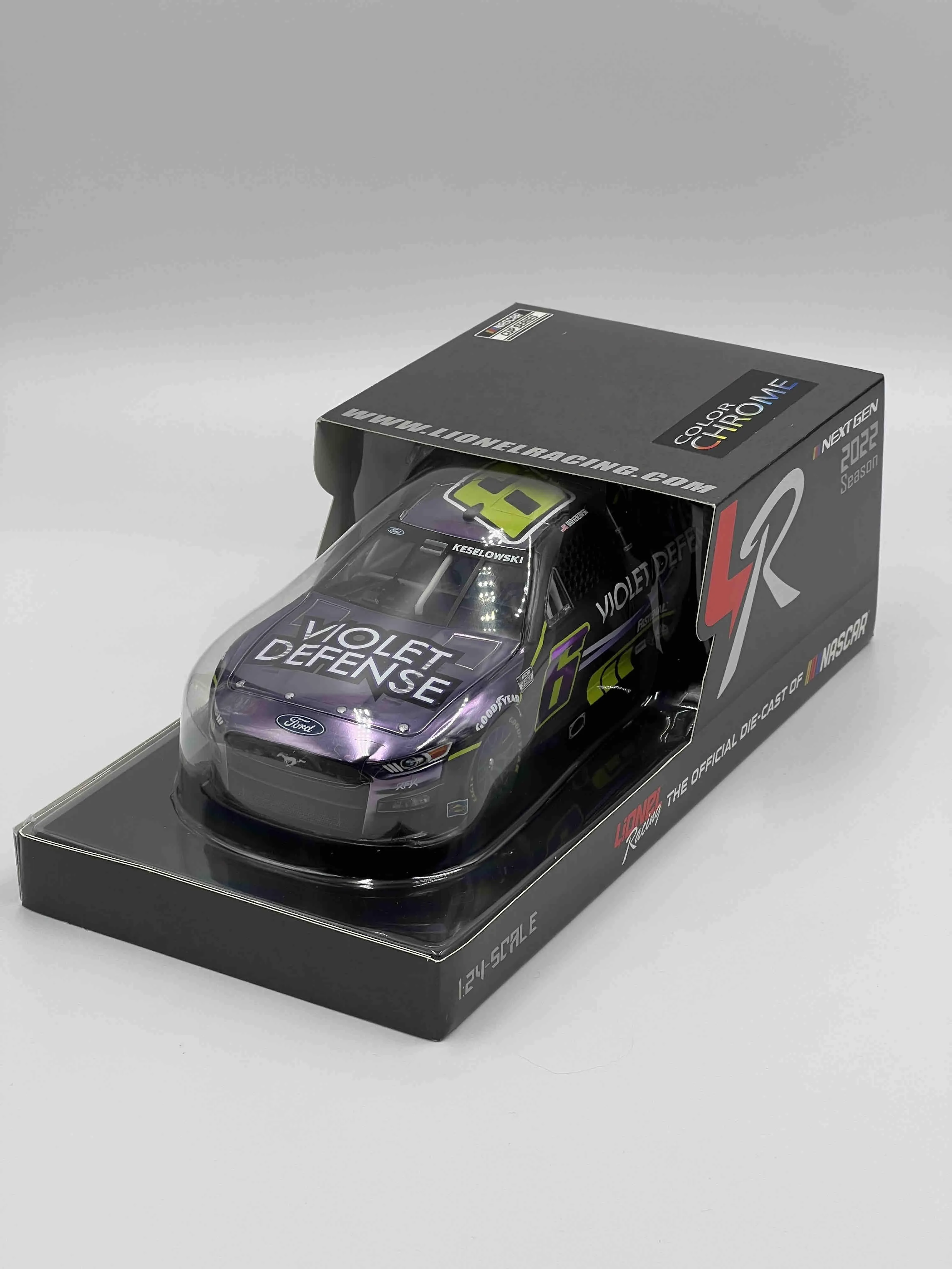 Product image for NASCAR 2022 Brad Keselowski Violet Defense color chrome