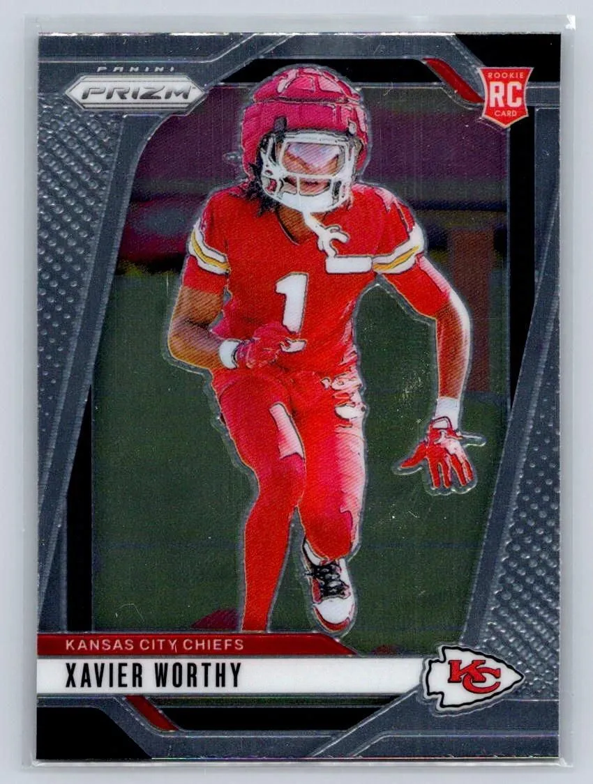 Product image for 2024 Panini Prizm Xavier Worthy Rookie #399 Kansas City Chiefs