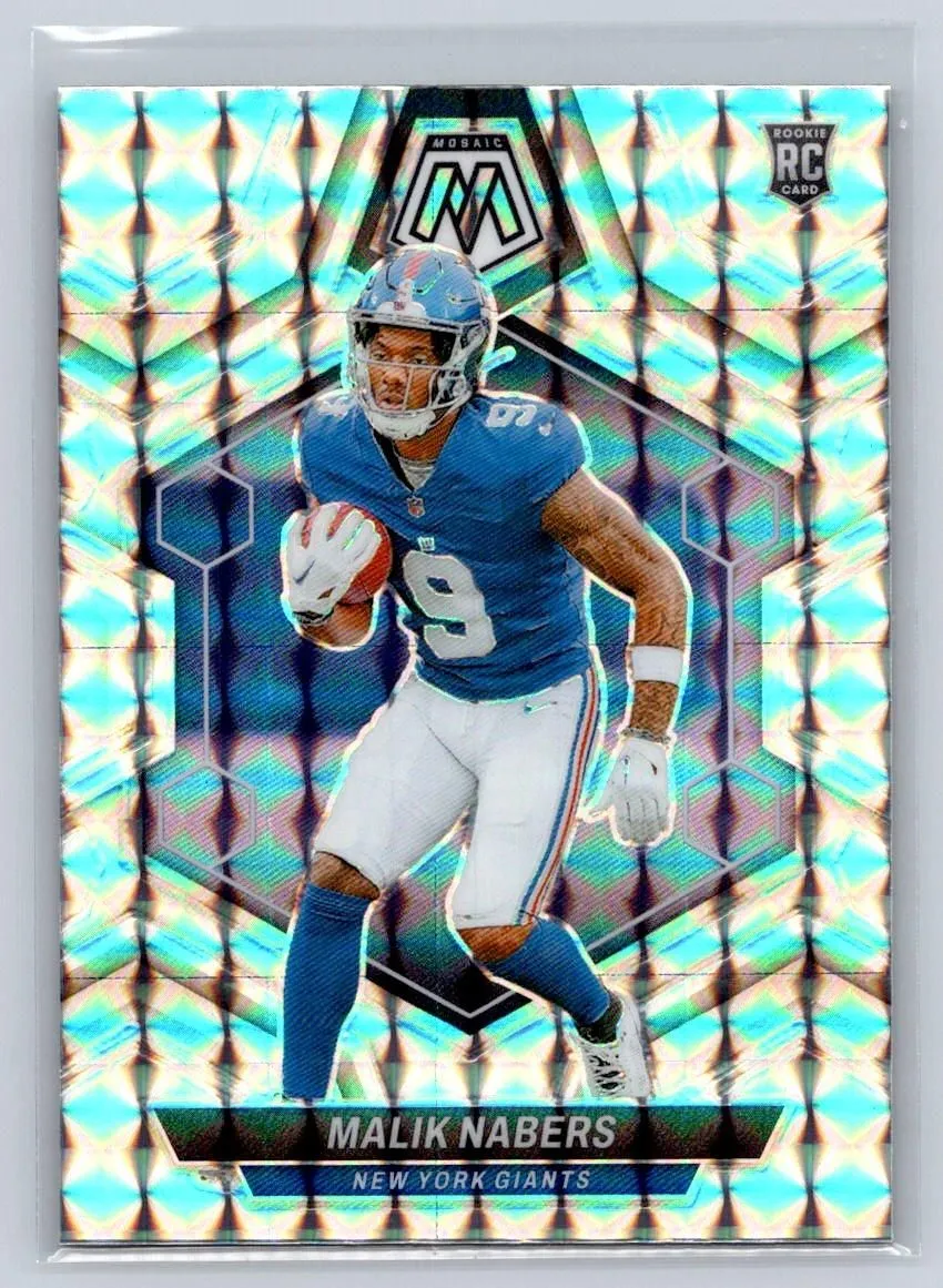 Product image for 2024 Panini Mosaic Football Malik Nabers #306 Mosaic Rookie New York Giants