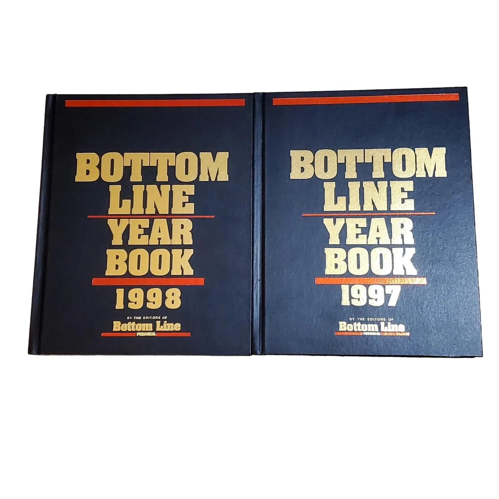 Product image for Vtg Bottom Line Year Book 1997 1998 HC Lot of 2