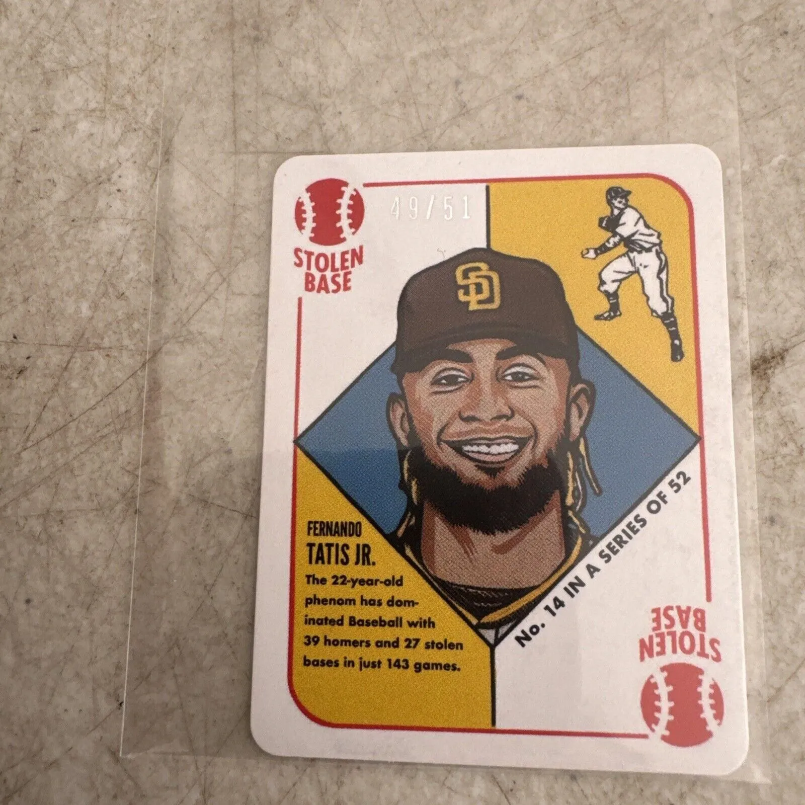 Product image for 1951 Topps Blake Jamieson Fernando Tatis Jr Padres Blue Back Parallel /51