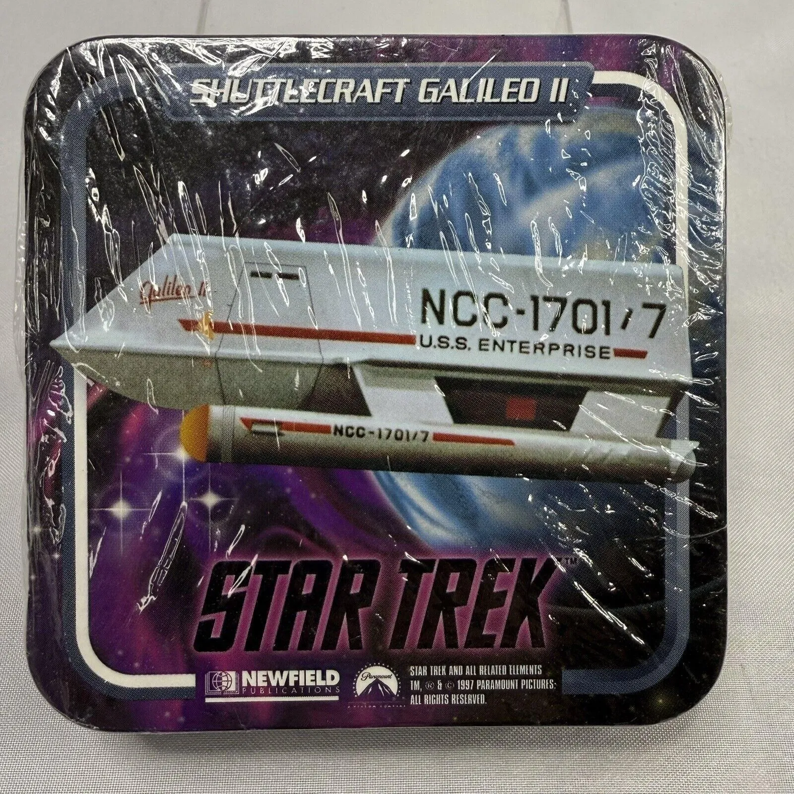 Product image for NEW STAR TREK Coasters Newfield / Paramount 1997 SET OF 12 SEALED shuttlecraft