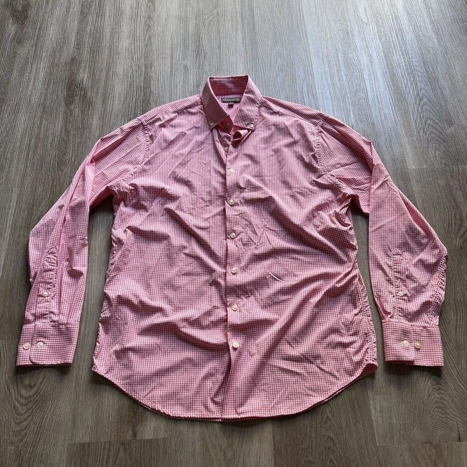 peter millar summer comfort dress shirt Peter Millar Summer Comfort Dress Shirt Mens L Pink Plaid/Checked Buttery  Soft · Whatnot: Shop, Sell, Connect
