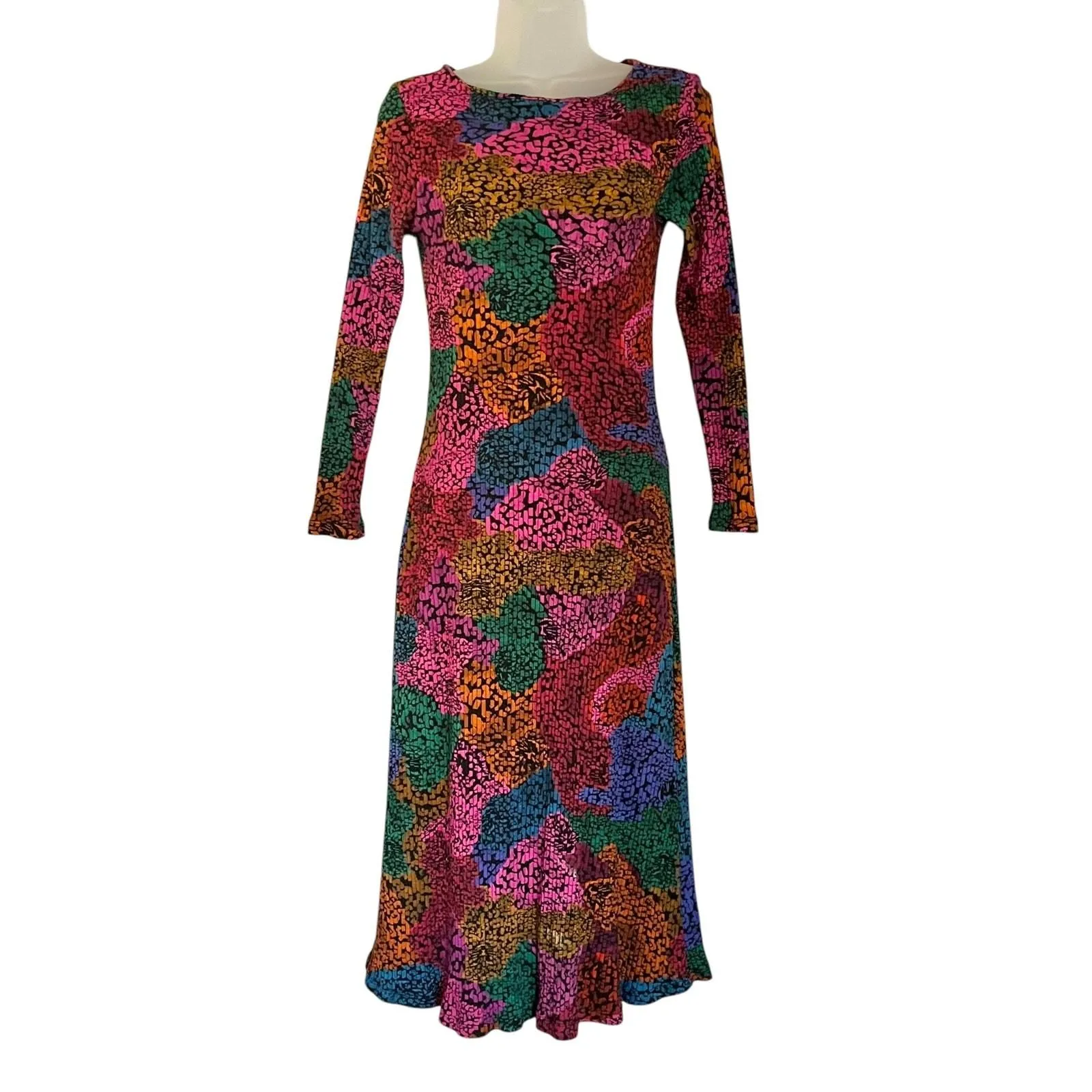 FARM Rio Rainbow Mix Jersey Organic Cotton Midi Dress  Whatnot: Shop,  Sell, Connect