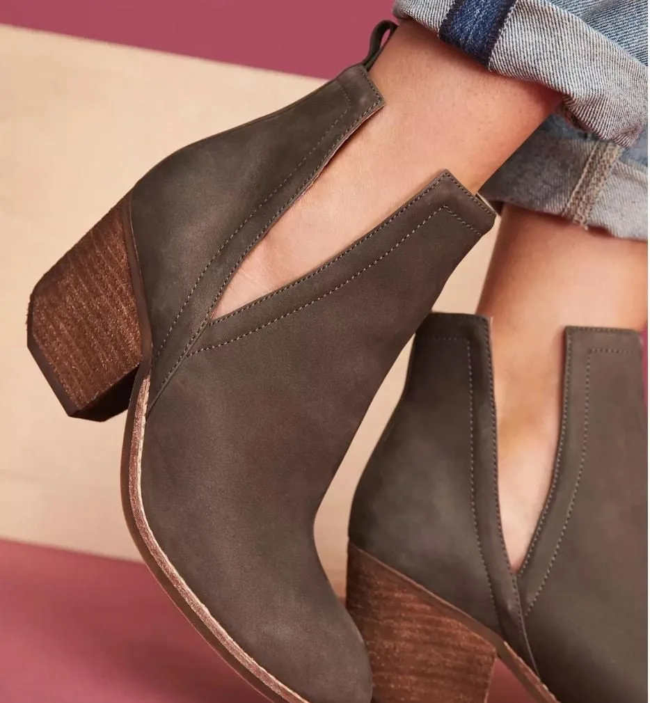 Product image for Jeffrey Campbell Orwell Gray Suede Leather Ankle Boots Size 9