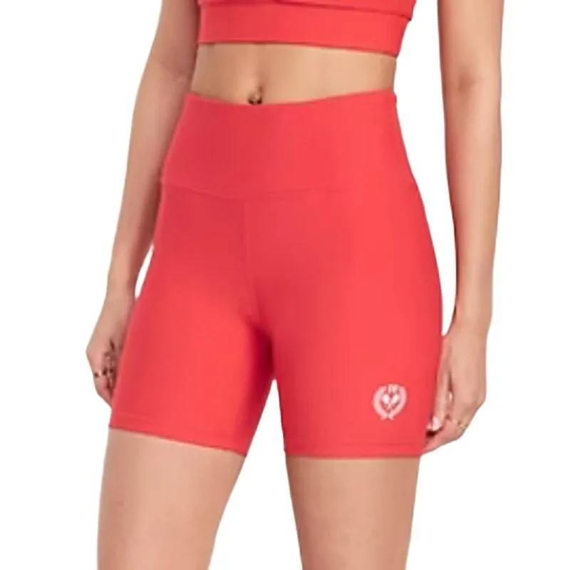 Product image for Old Navy High-Waisted PowerSoft Biker Shorts 6-Inch in Cherry Tomato, Size L