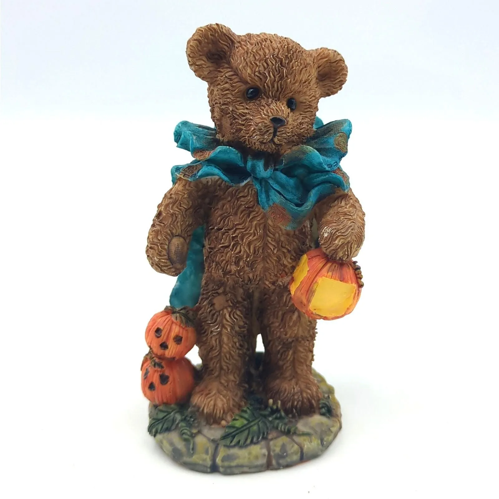 Product image for K's Collection Halloween Teddy Bear Resin Figurine Statue Pumpkin Trick or Treat