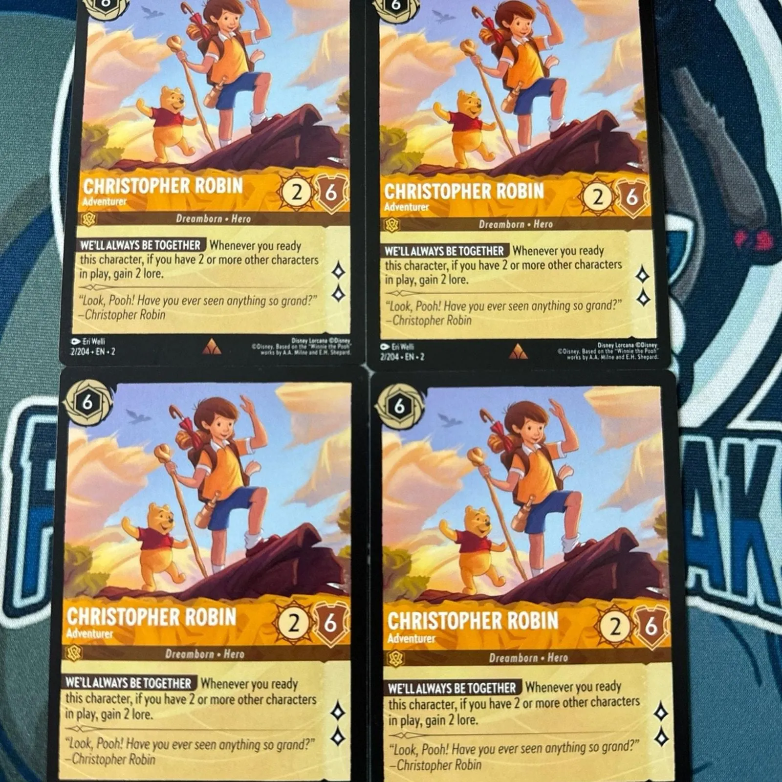 Product image for Christopher Robin - Adventurer Playset x4 Lorcana Disney Rise of the Floodborn