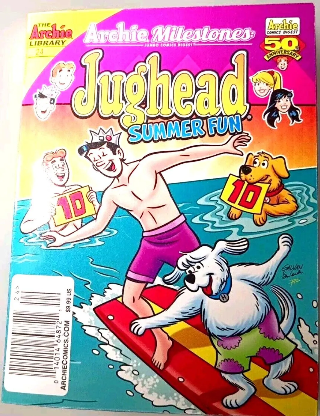 Product image for Archie Milestones Comics Digest Library #24 Jughead Summer Fun 50th ANNIVERSARY