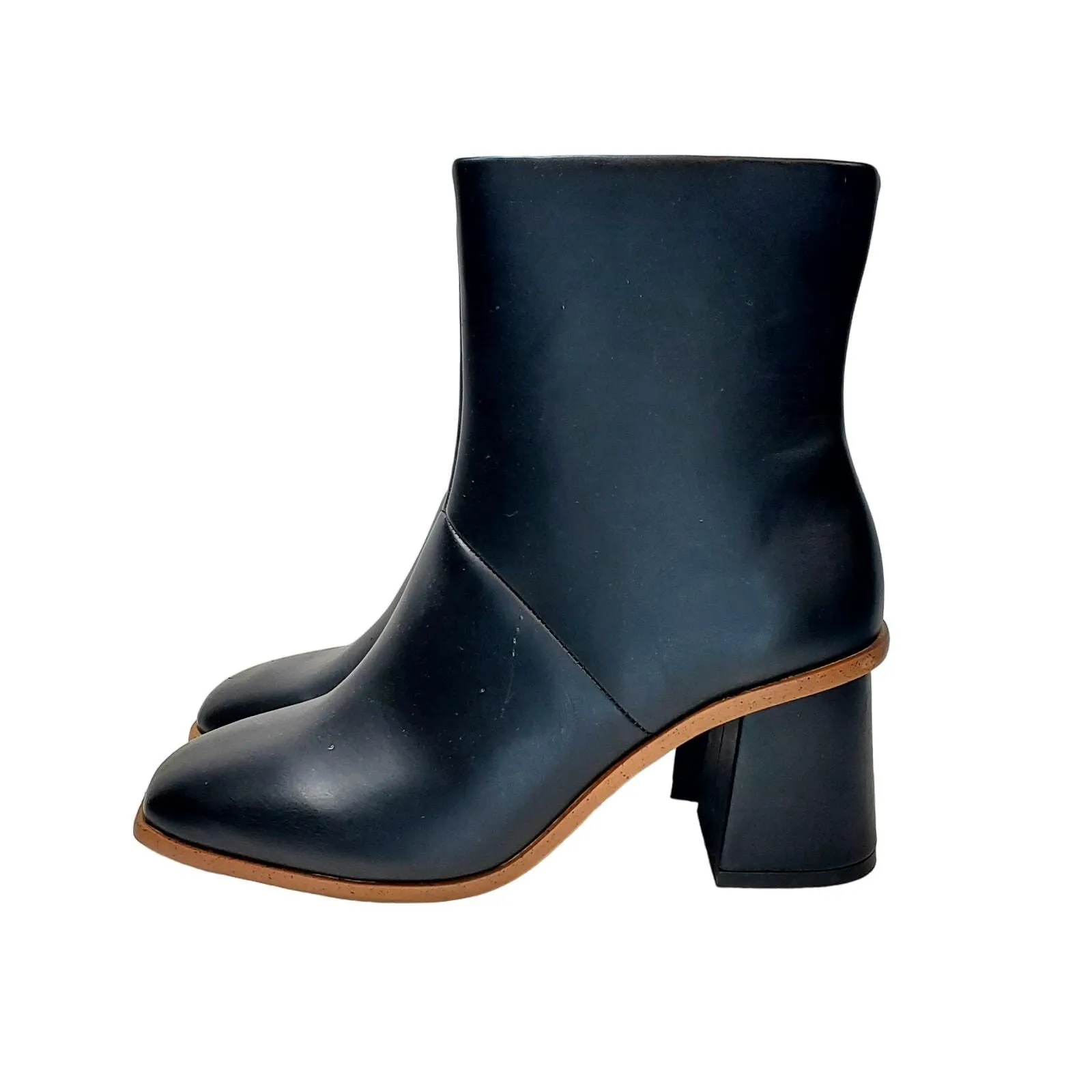 Product image for NWT Time and Tru Women's Square Toe Sz 8 Dress Boots WMTT42fM018l Booties Black