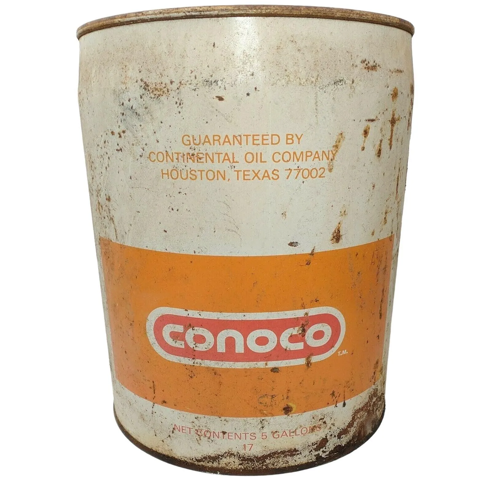 Product image for Vintage Empty Conoco 5 Gallon Transmission Oil Can