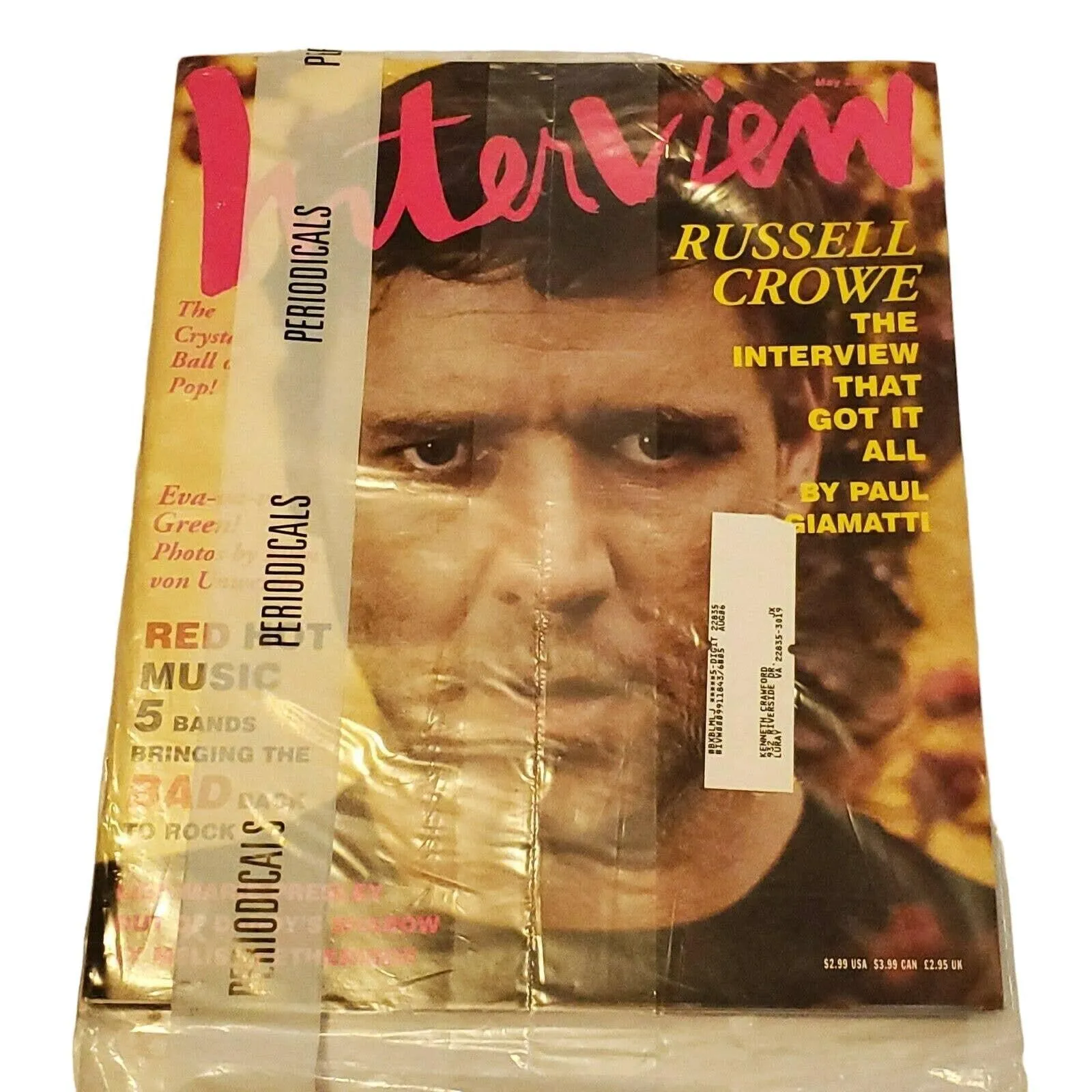 Product image for New Interview Magazine Russell Crowe May 2005 Factory Sealed
