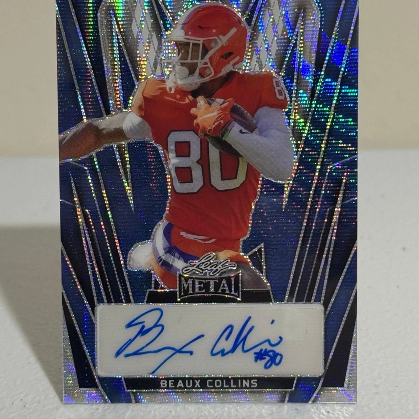 Product image for Beaux Collins Auto /6 2024 Leaf Metal football card