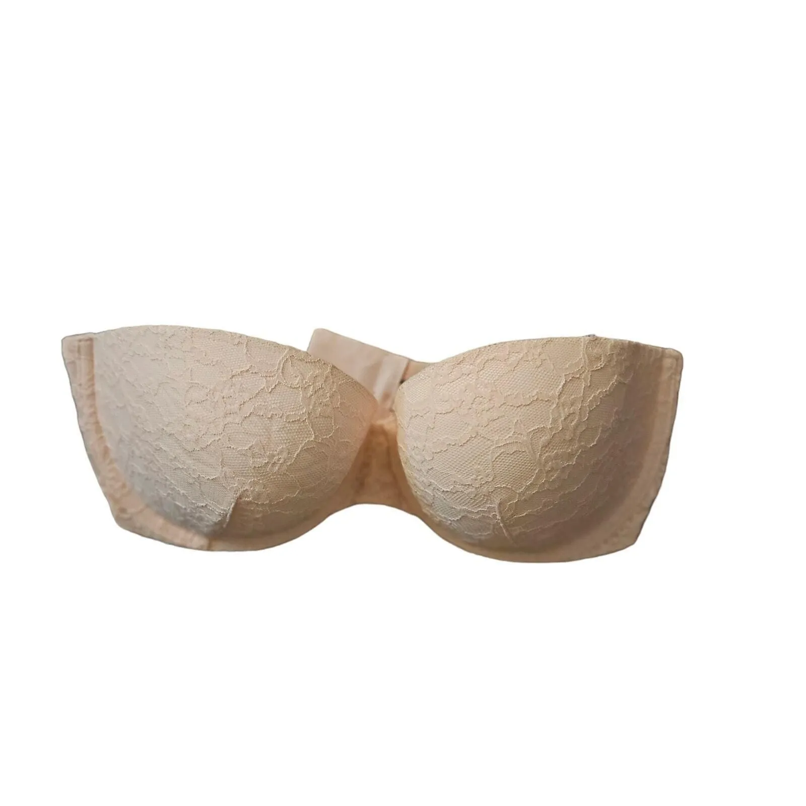 Product image for Victoria's Secret Women's Lacy Strapless Padded Bra Women's Nude Pink Size 36D