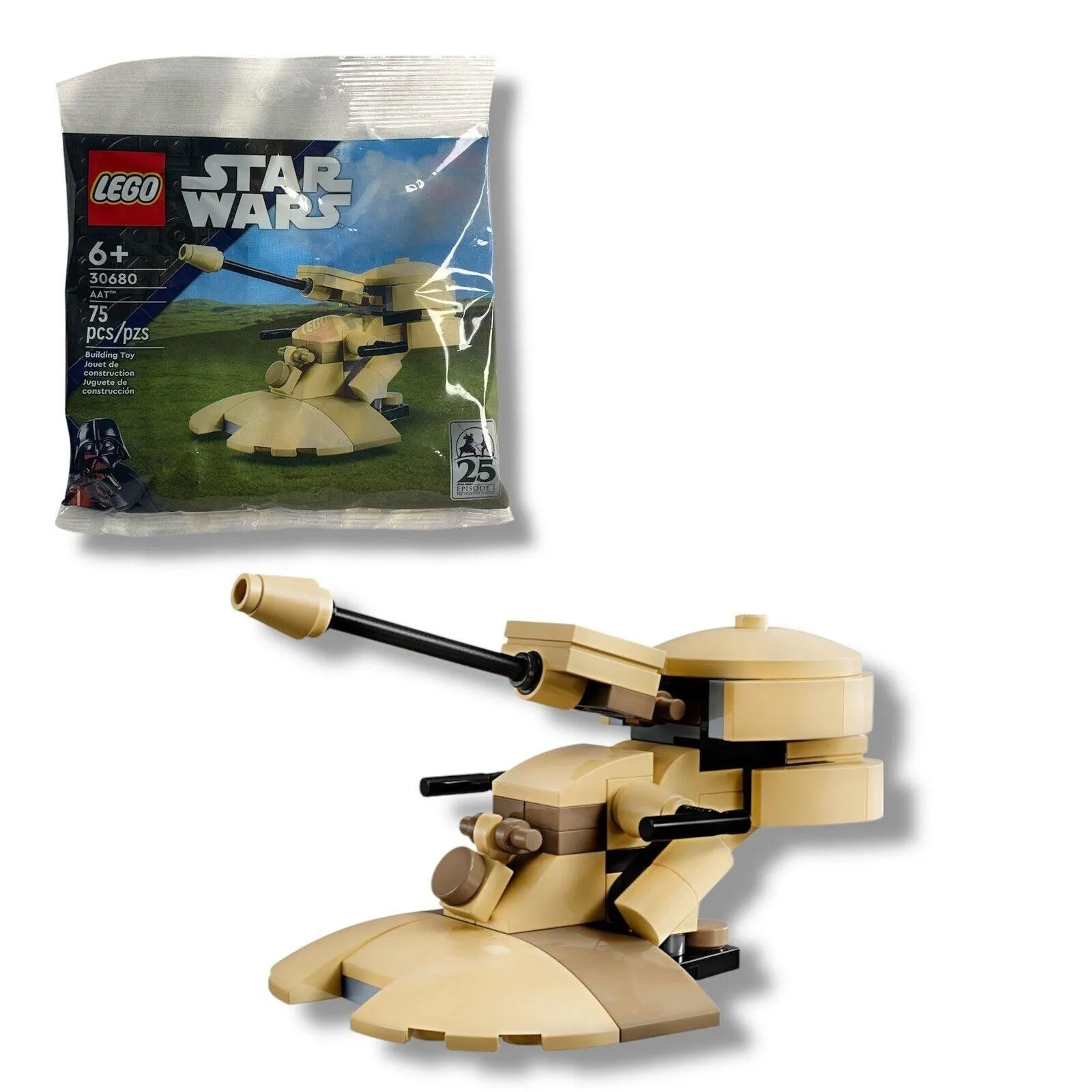 Product image for 30680 LEGO Star Wars AAT Episode 1 Brand New in Sealed Polybag Retired Toy Tank