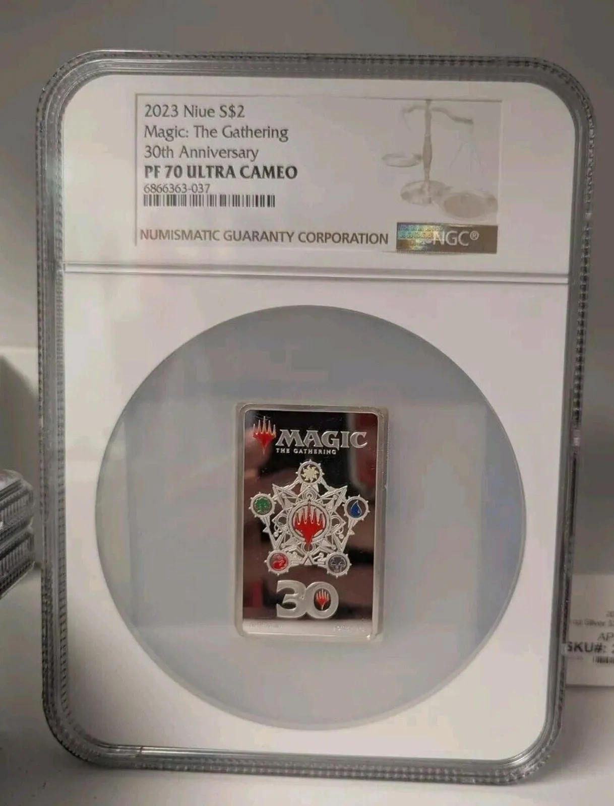 Product image for 2023 $2 Niue 1 oz Silver Magic The Gathering 30th Anniv NGC PF 70 Ultra Cameo!!!