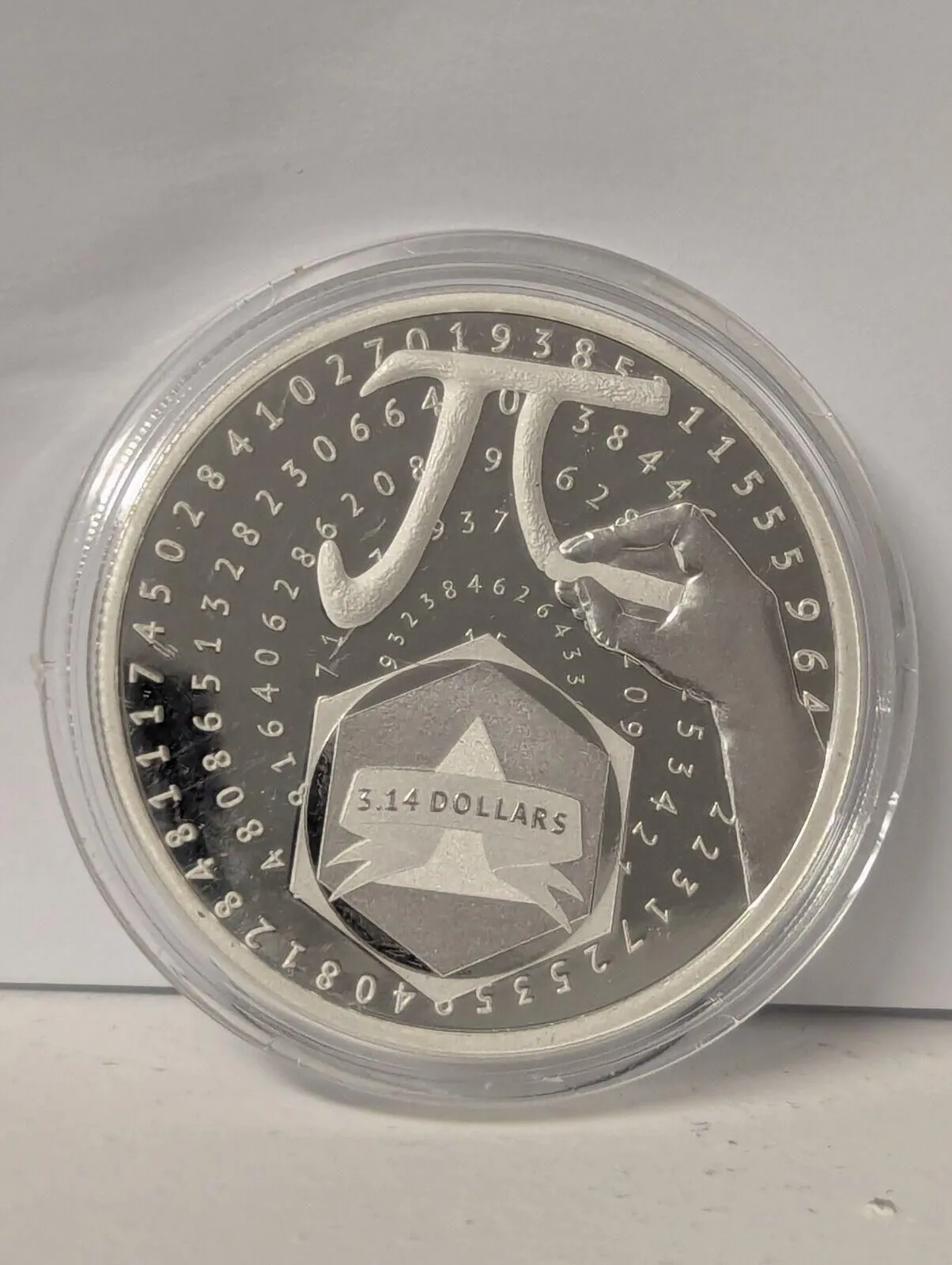 Product image for 2024 Solomon Islands 1 oz Silver Number Pi BU In capsule