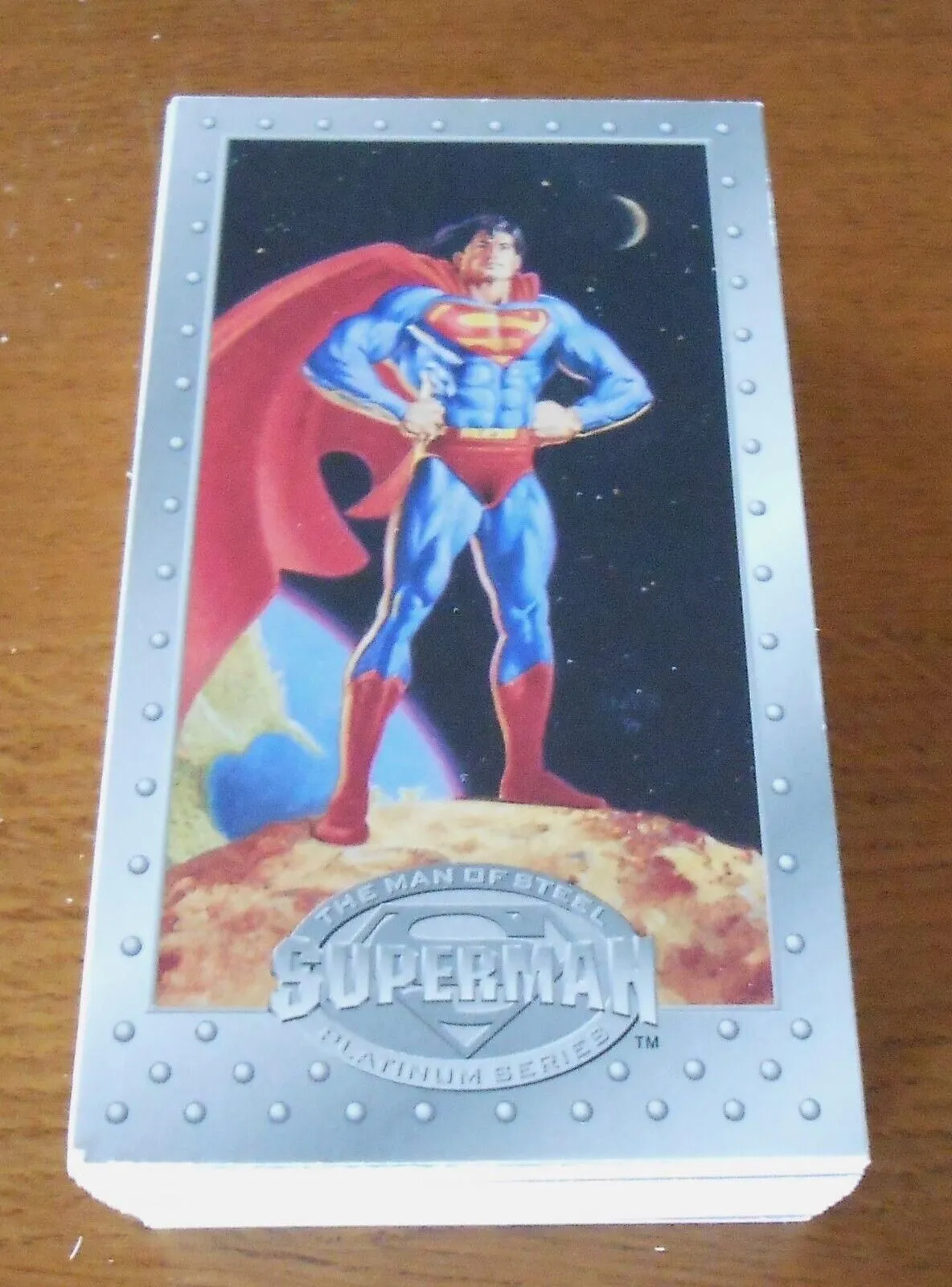Product image for 1994 Skybox Superman The Man of Steel Platinum Series Full 90 Card Set