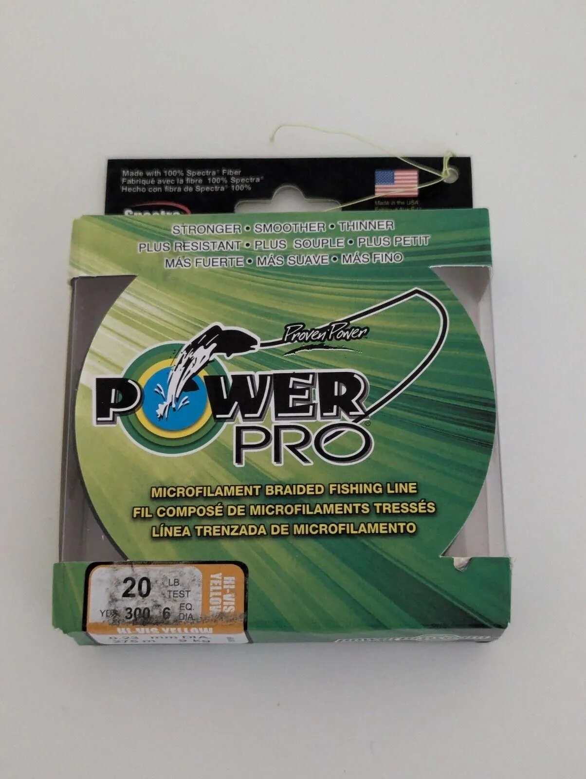 Product image for PowerPro Braided Fishing Line - Yellow - 20lb - 300yd !!!