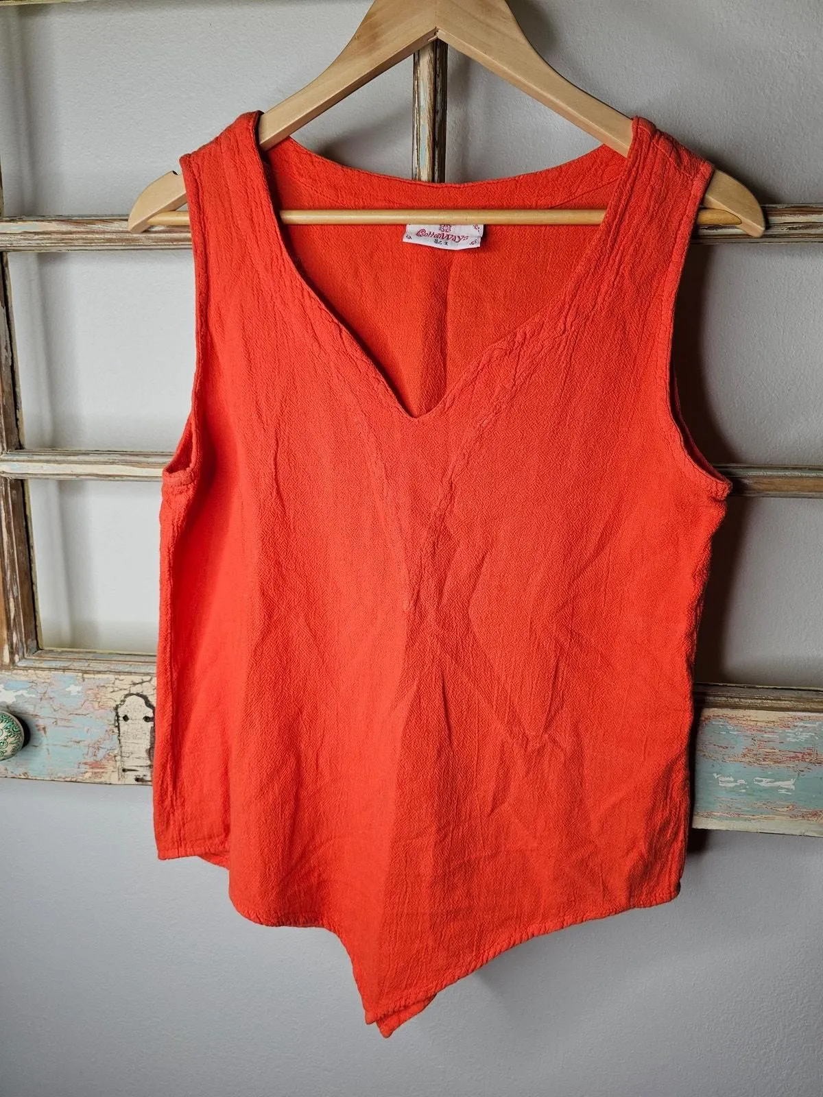 Product image for CottonWays Nancy Favorite Tank 100% Cotton Gauze Ladies size 1: small/ Medium
