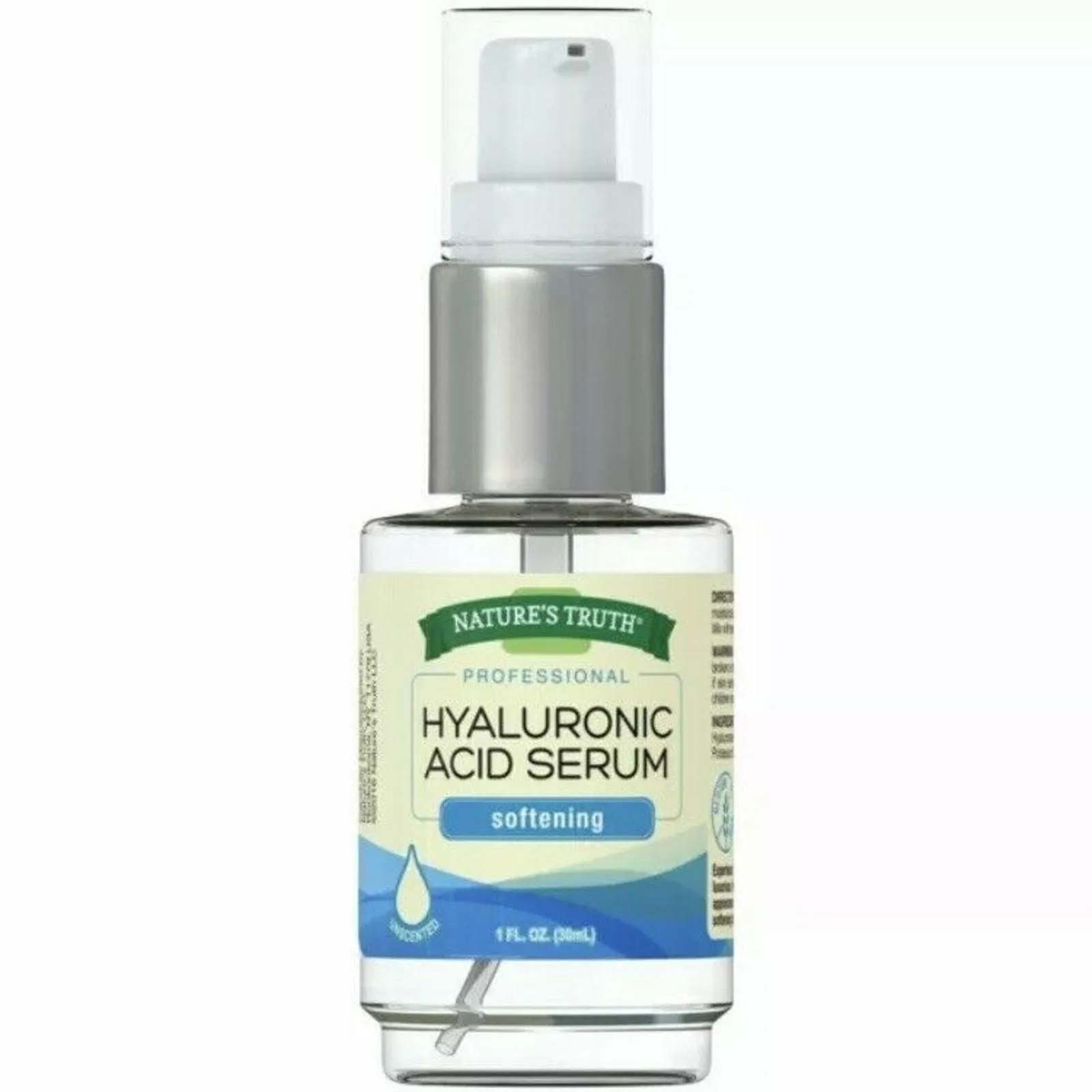 Product image for Nature's Truth Hyaluronic Softening Acid Serum Topical Liquid 1 Oz