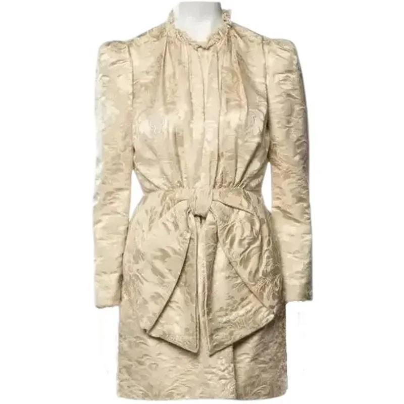 Product image for GUCCI Romantic Flower Jacquard A-Line Dress Mini Dres, S/US4/IT40 SRP: $3500